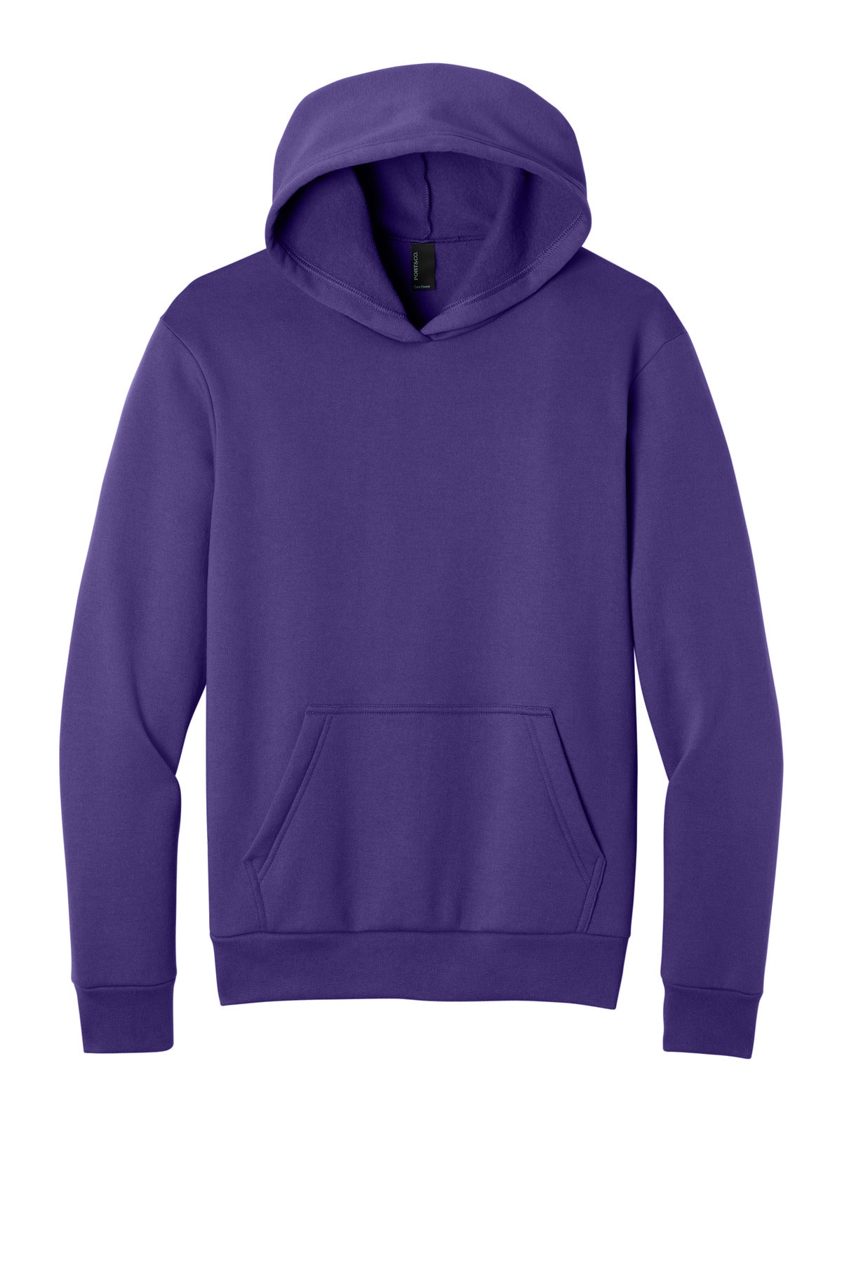 Port & Co Easy Fleece Pullover Hooded Sweatshirt PC68H - Team Purple