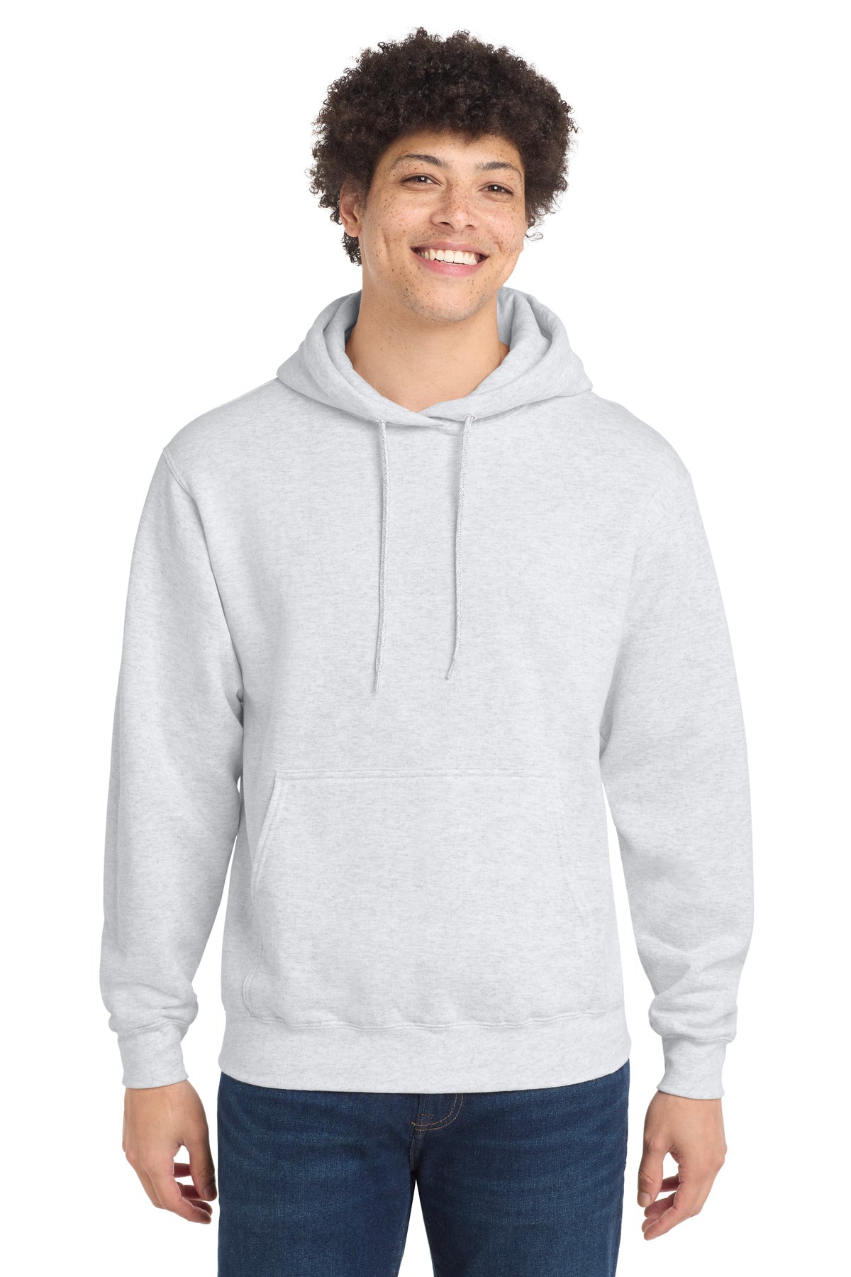 Port & Co Core Fleece Pullover Hooded Sweatshirt. PC78H - Ash