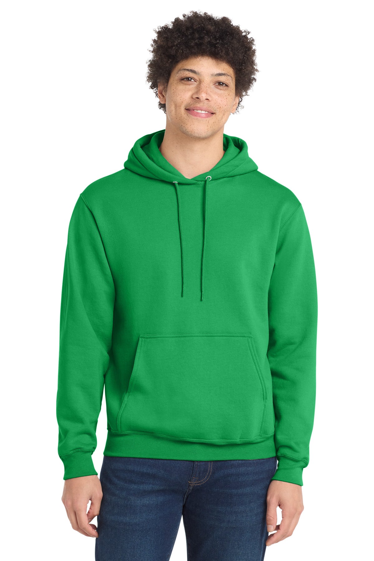 Port & Co Core Fleece Pullover Hooded Sweatshirt. PC78H - Clover Green