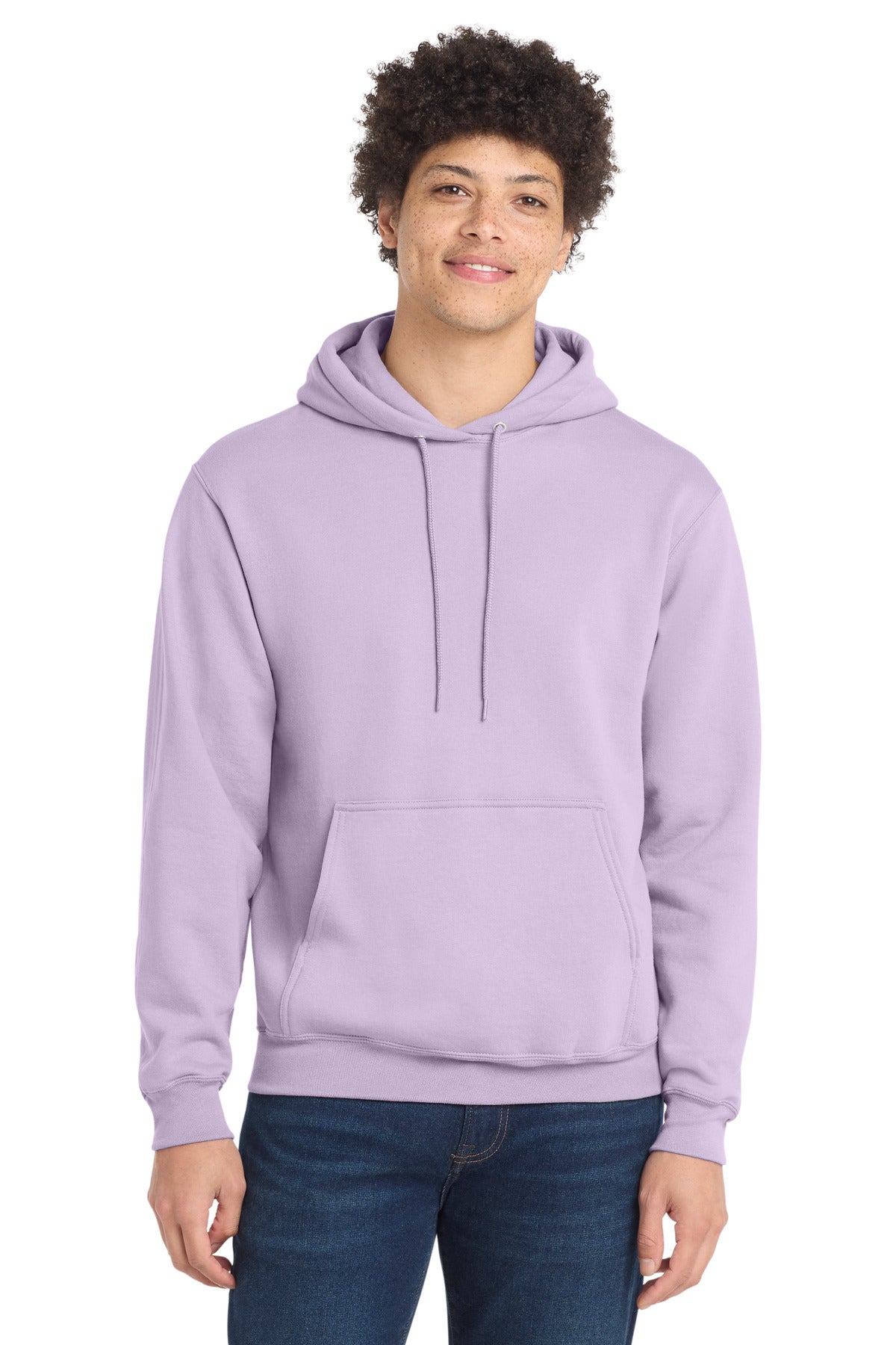 Port & Co Core Fleece Pullover Hooded Sweatshirt. PC78H - Lavender