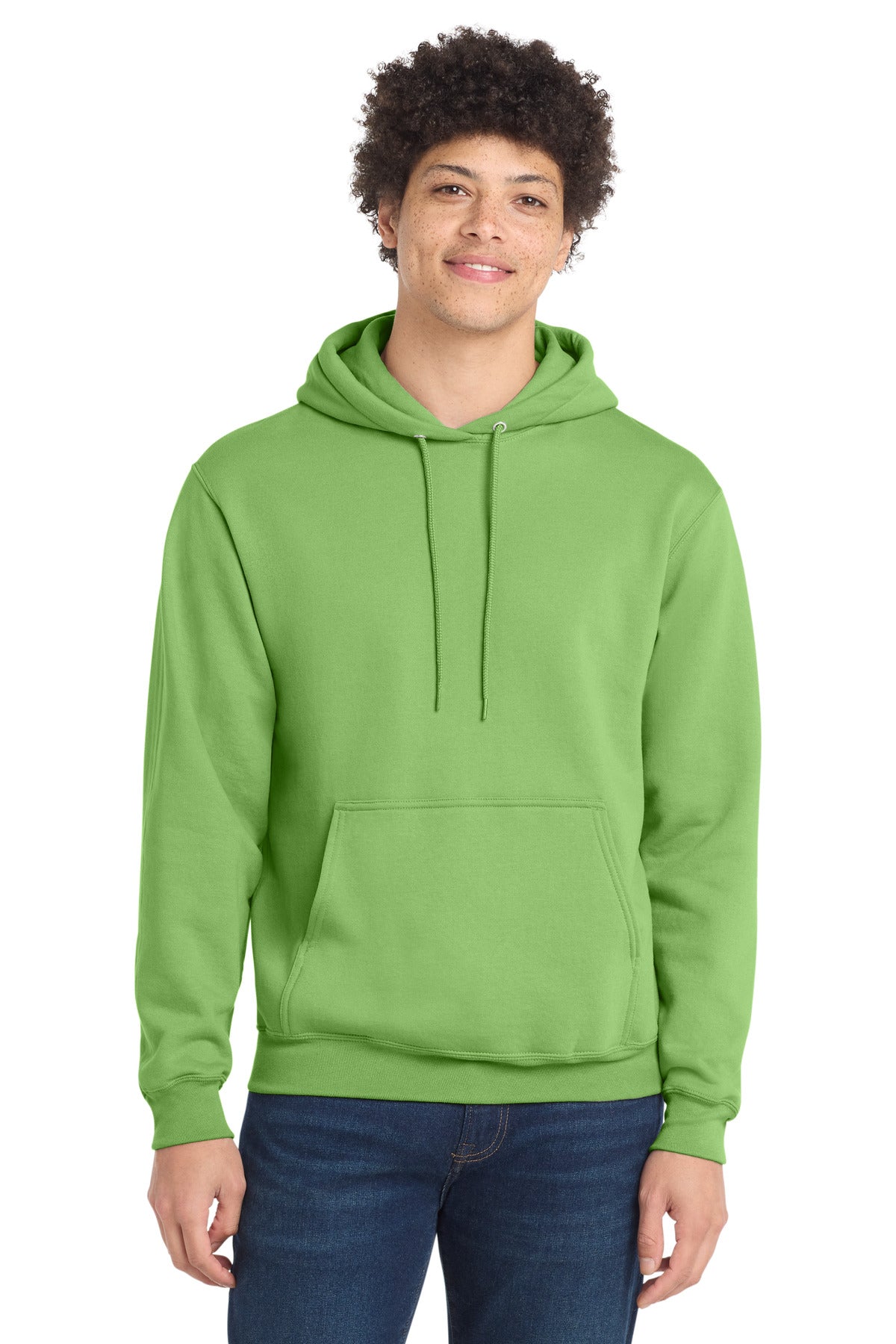 Port & Co Core Fleece Pullover Hooded Sweatshirt. PC78H - Lime