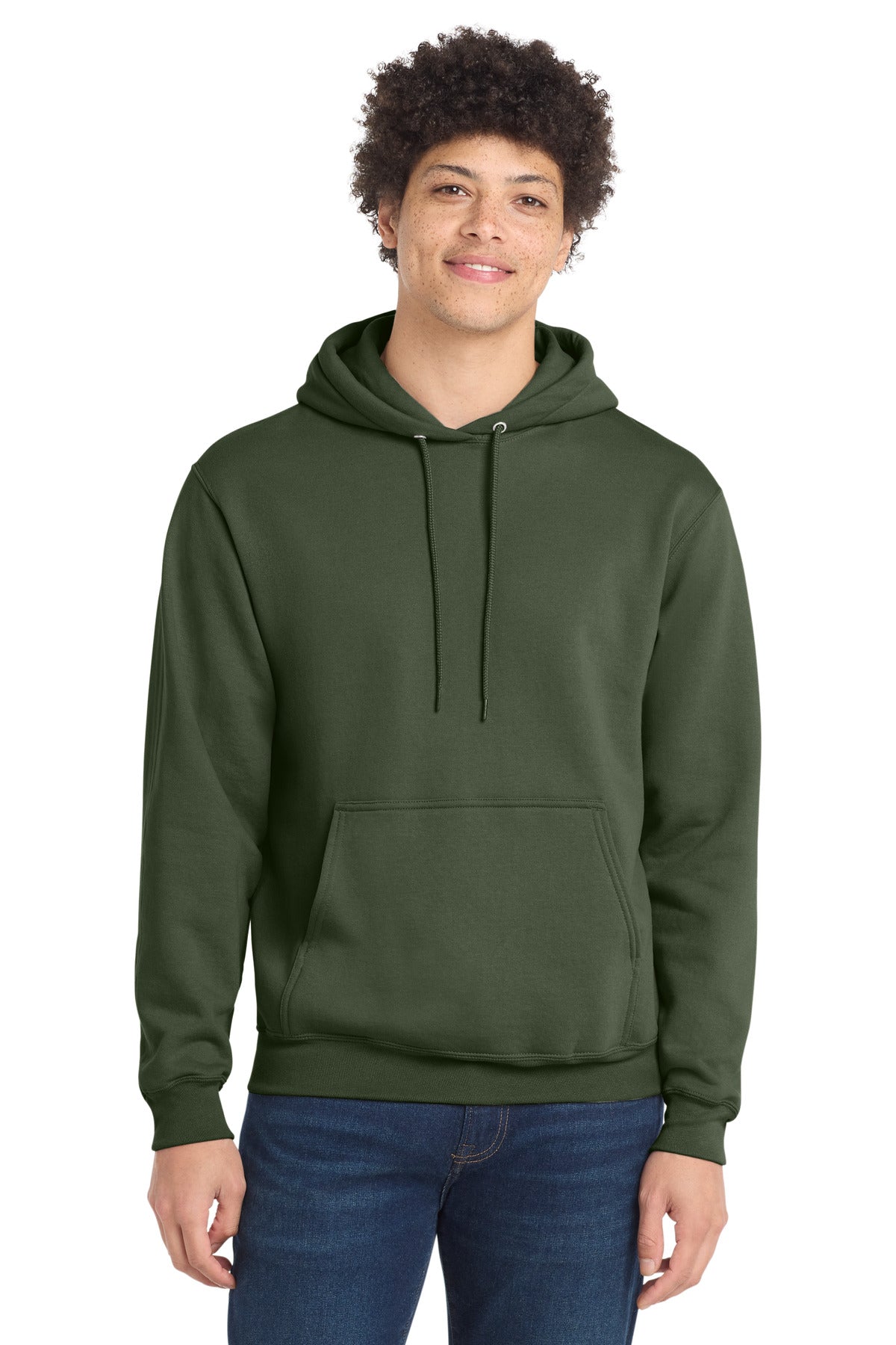 Port & Co Core Fleece Pullover Hooded Sweatshirt. PC78H - Olive