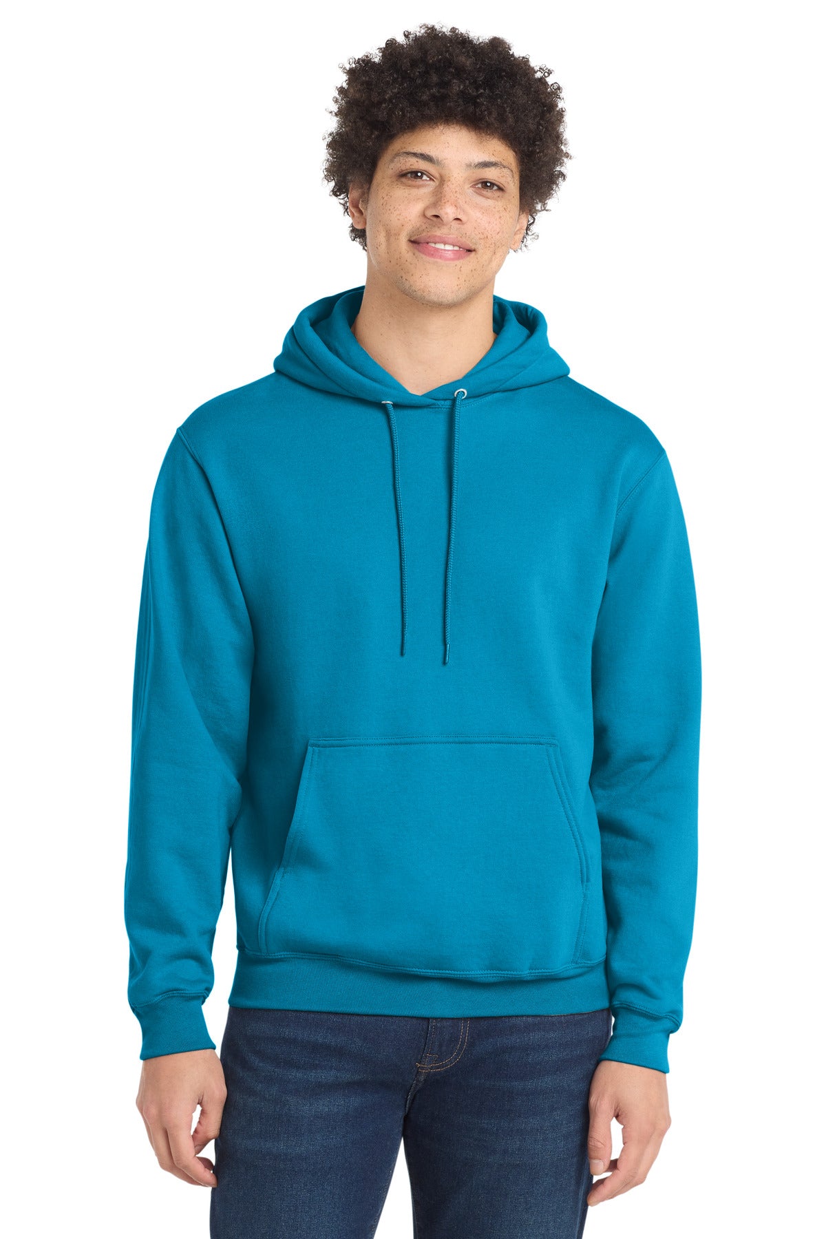Port & Co Core Fleece Pullover Hooded Sweatshirt. PC78H - Sapphire