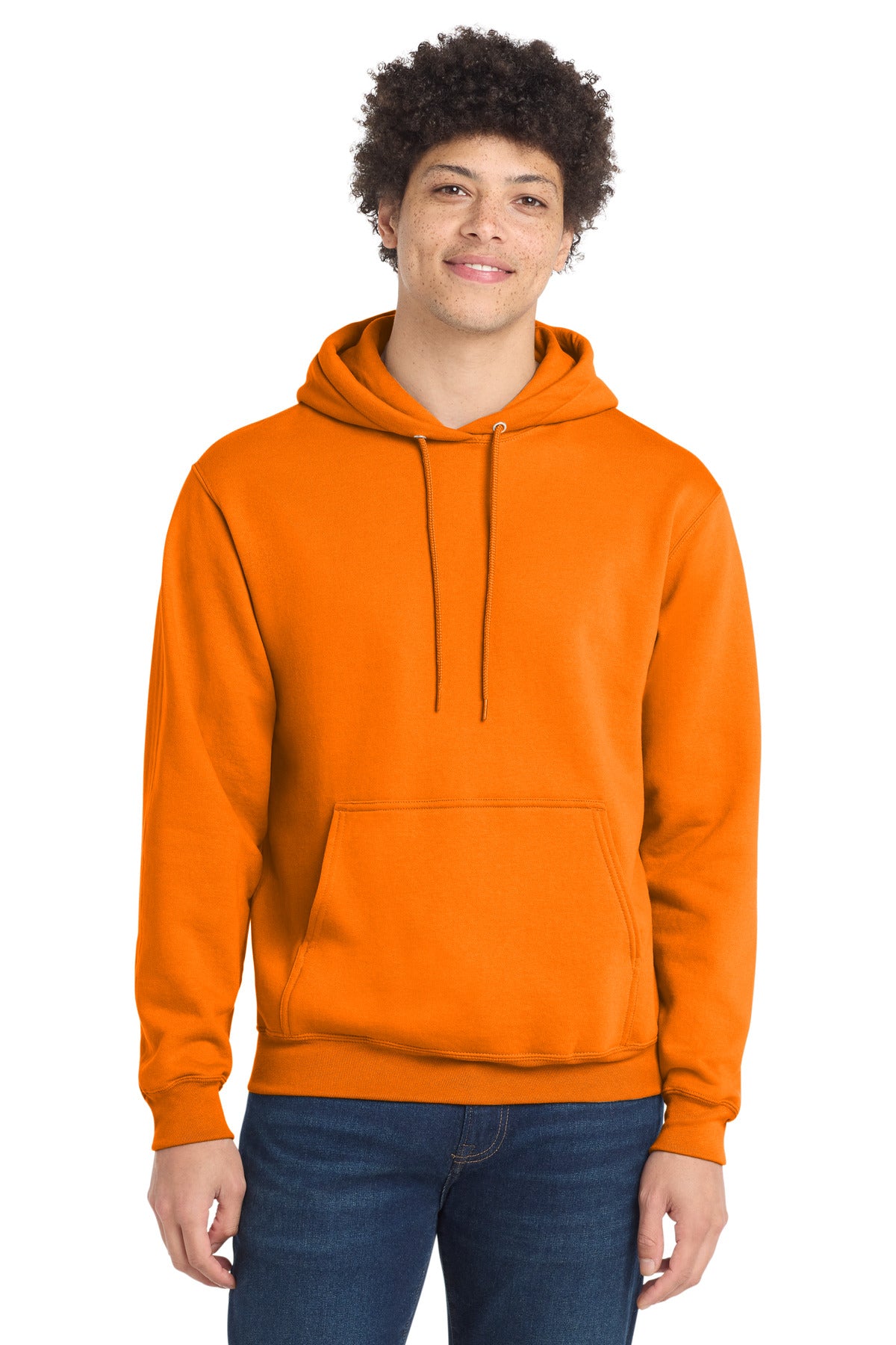 Port & Co Core Fleece Pullover Hooded Sweatshirt. PC78H - Tennessee Orange