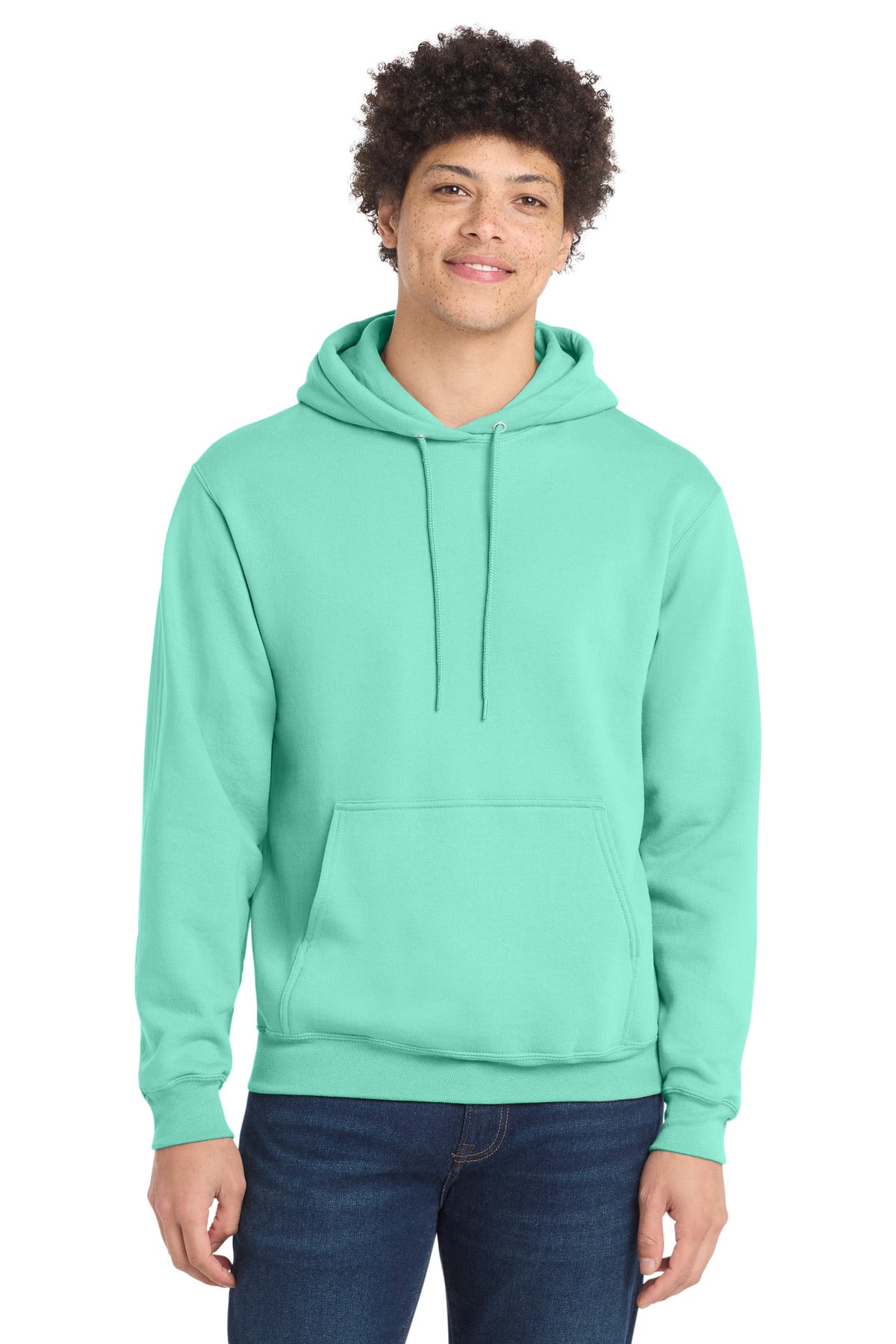 Port & Co Core Fleece Pullover Hooded Sweatshirt. PC78H - True Celadon
