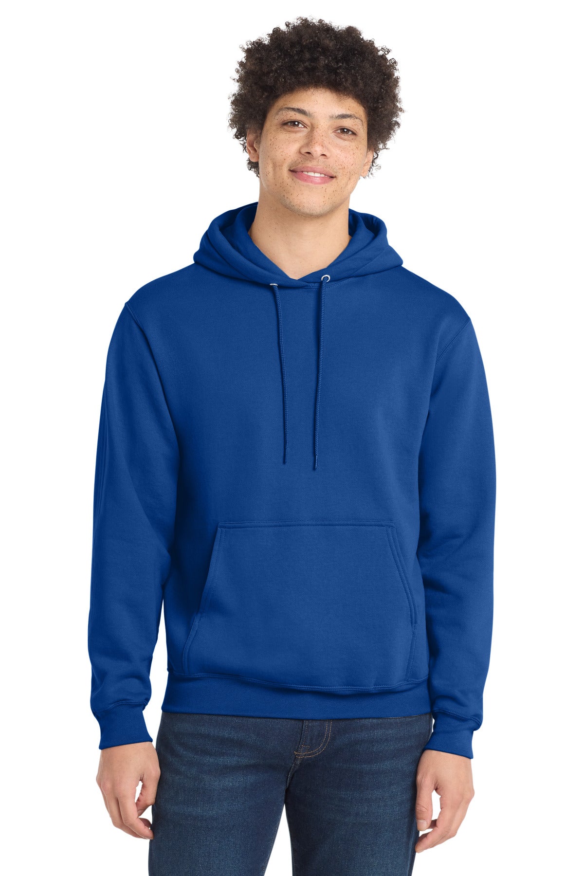 Port & Co Core Fleece Pullover Hooded Sweatshirt. PC78H - True Royal