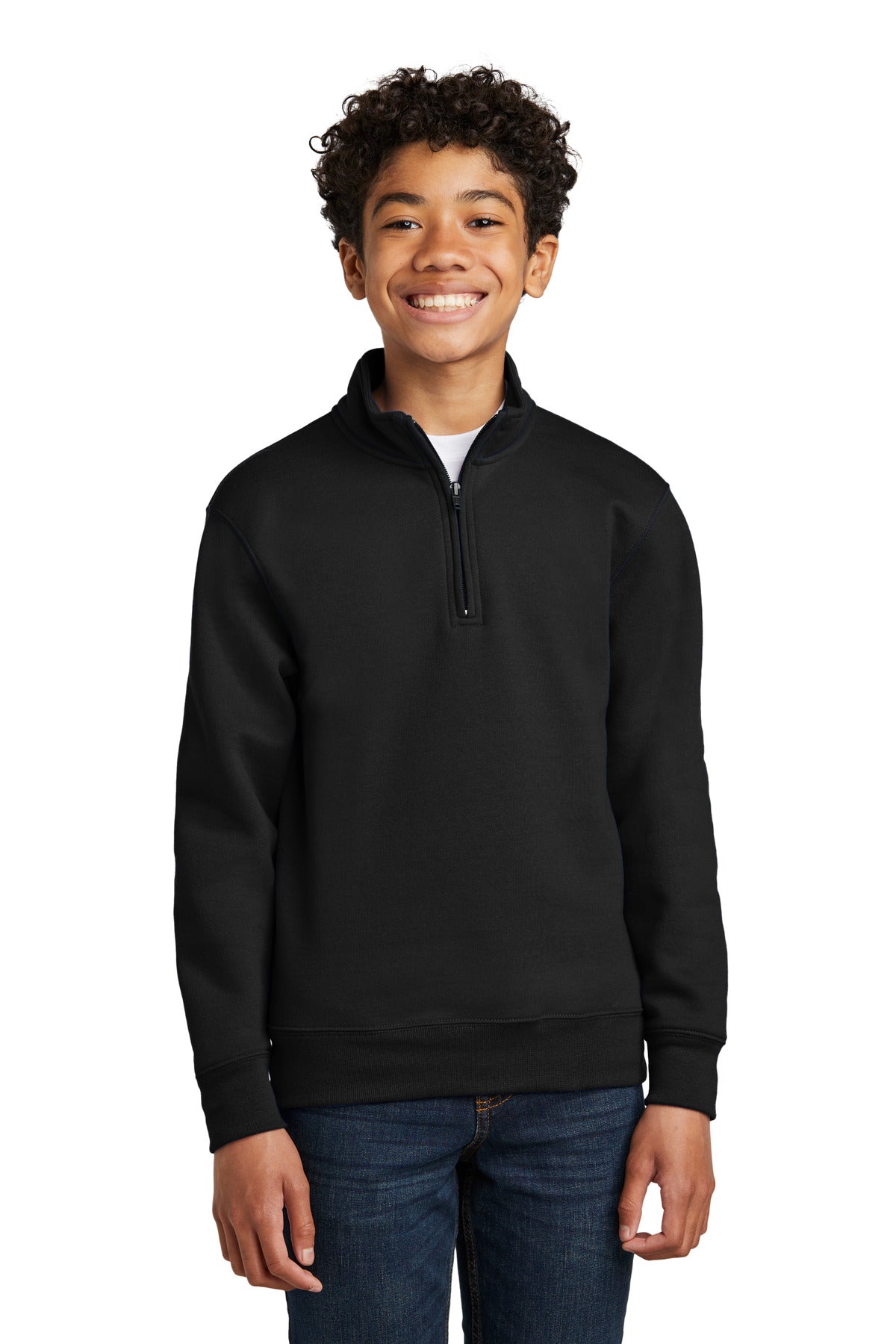 Port & Co Youth Core Fleece 1/4-Zip Pullover Sweatshirt