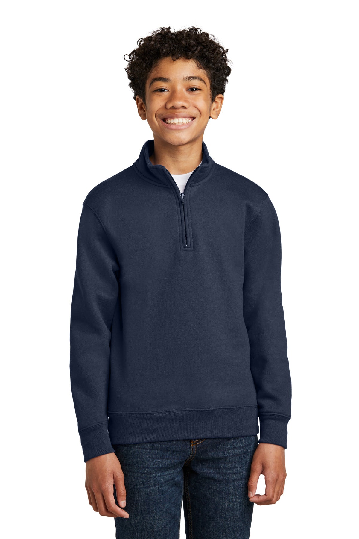 Port & Co Youth Core Fleece 1/4-Zip Pullover Sweatshirt