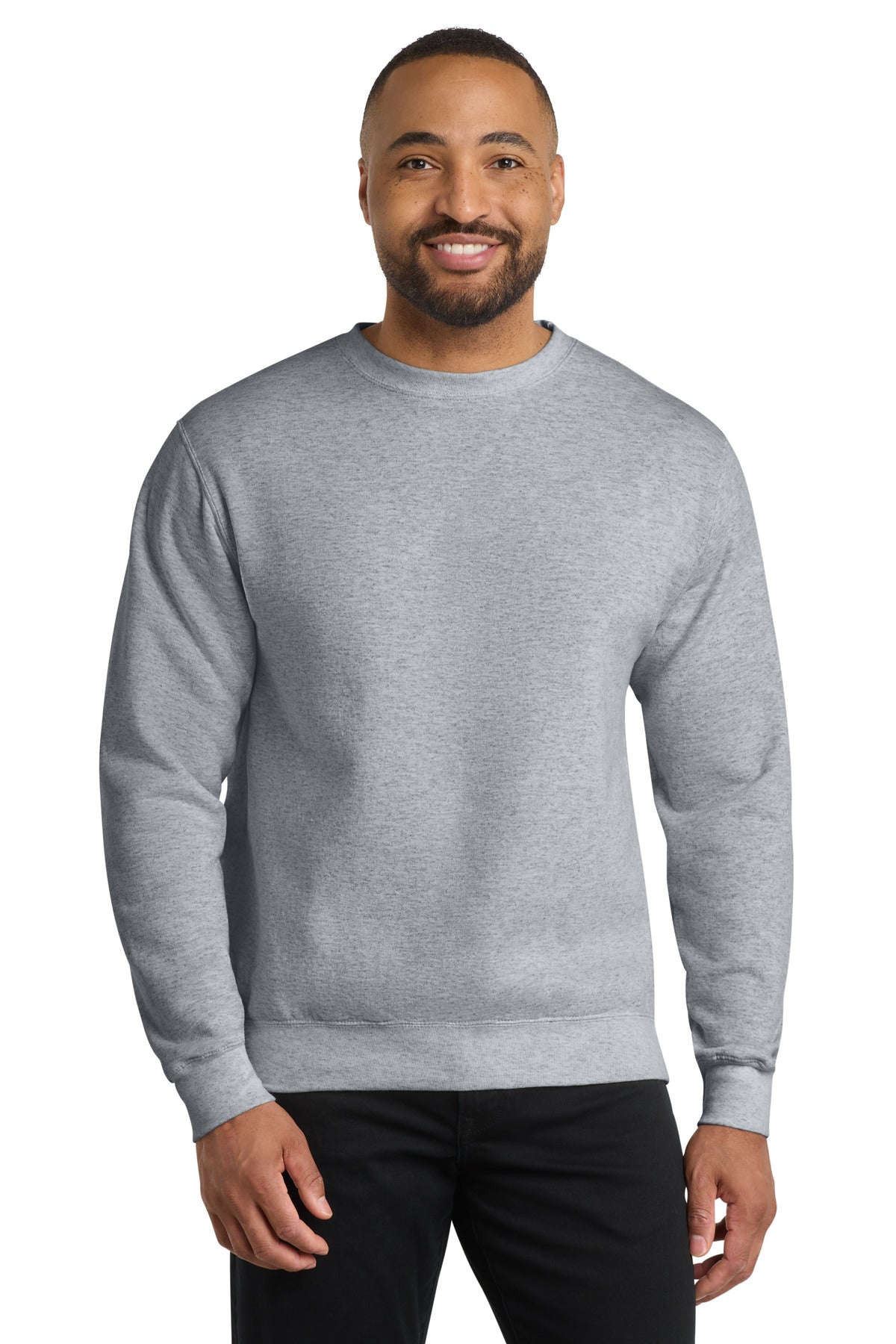 Port & Co Core Fleece Crewneck Sweatshirt. PC78 - Athletic Heather