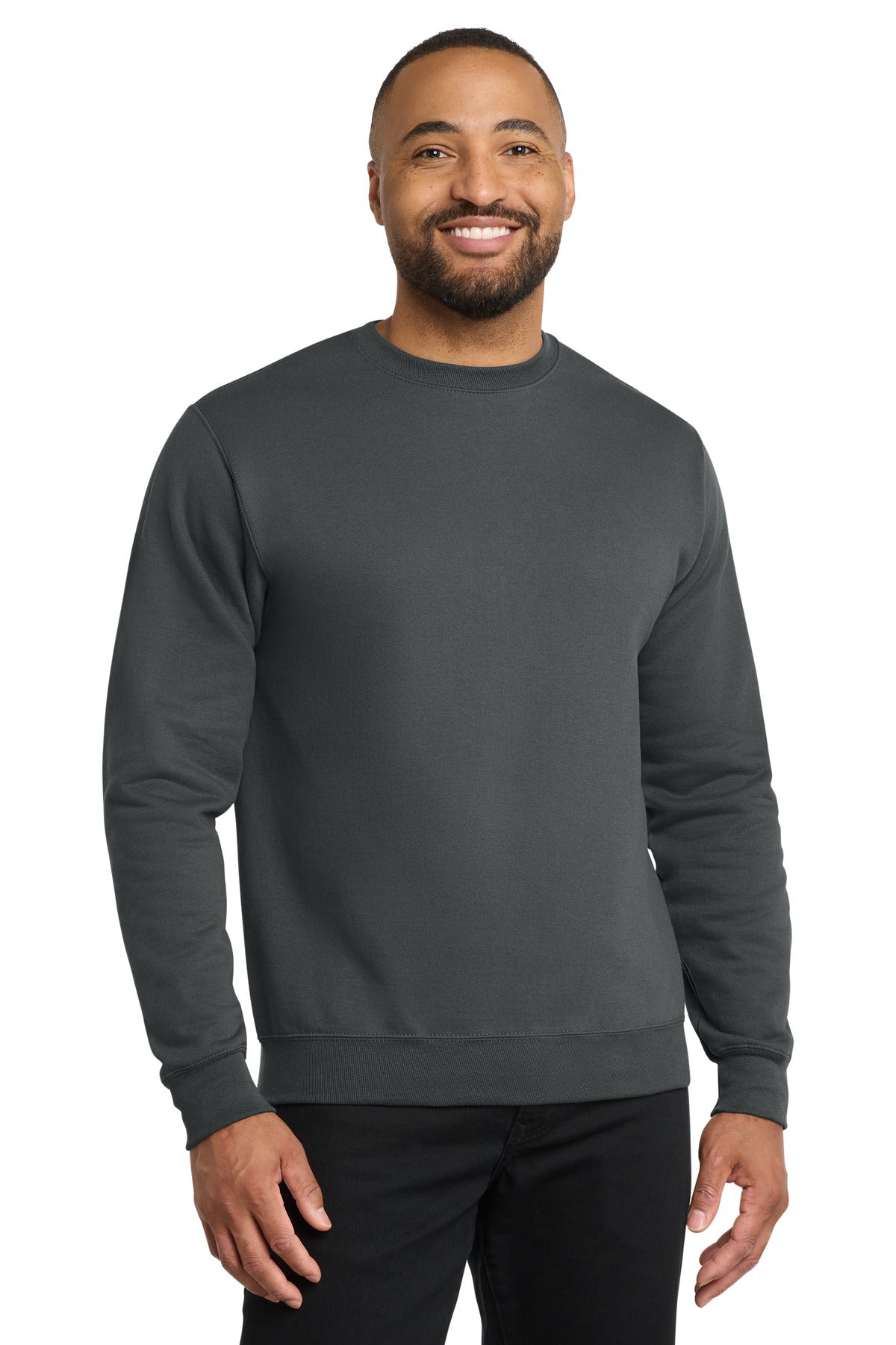 Port & Co Core Fleece Crewneck Sweatshirt. PC78 - Charcoal