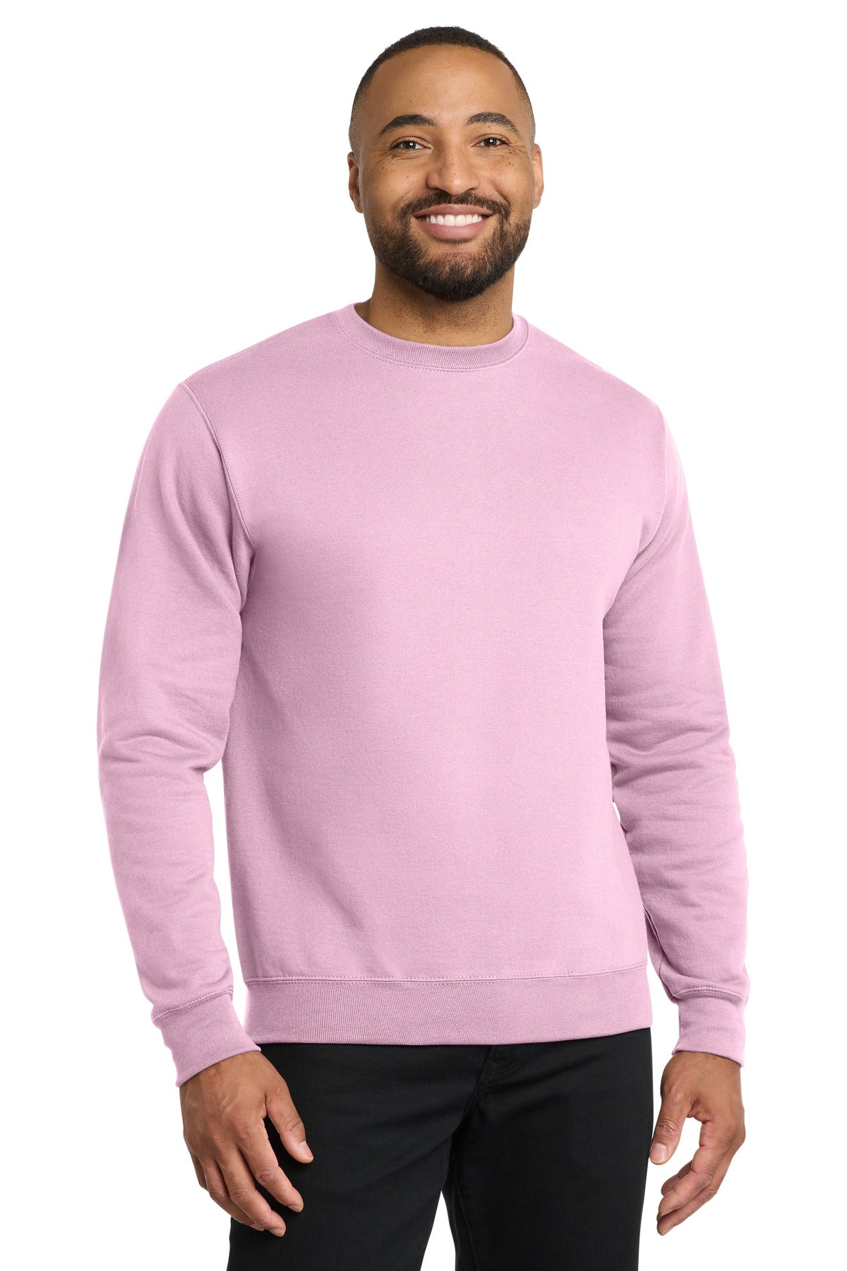 Port & Co Core Fleece Crewneck Sweatshirt. PC78 - Cherry Blossom