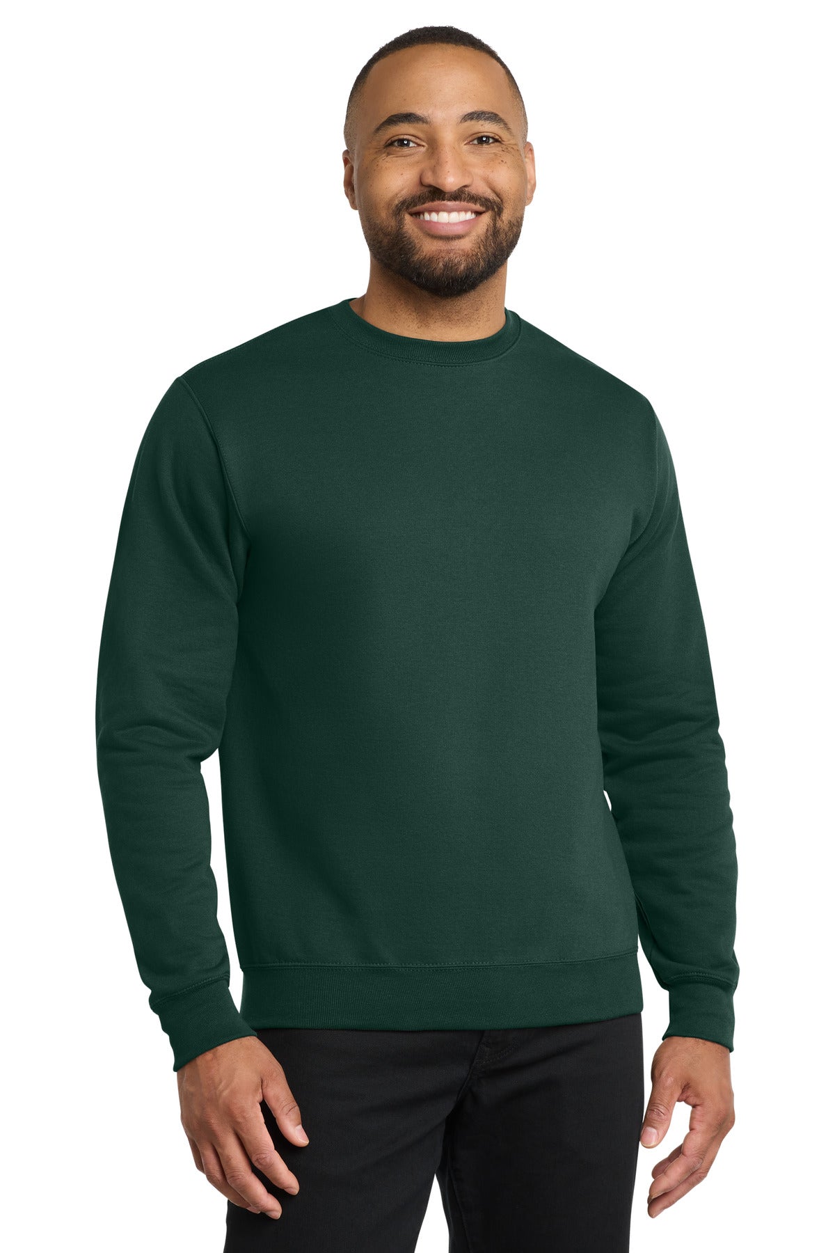 Port & Co Core Fleece Crewneck Sweatshirt. PC78 - Dark Green