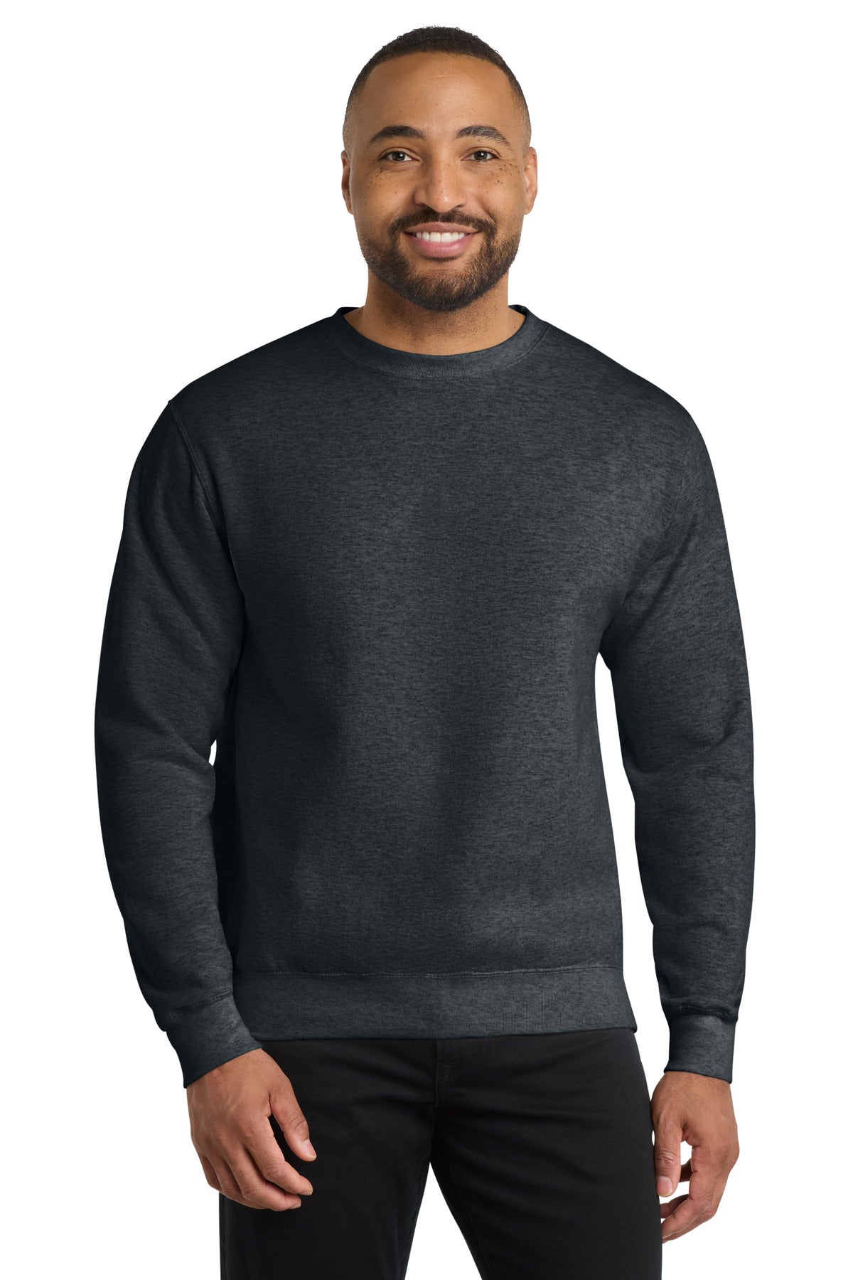 Port & Co Core Fleece Crewneck Sweatshirt. PC78 - Dark Heather Grey