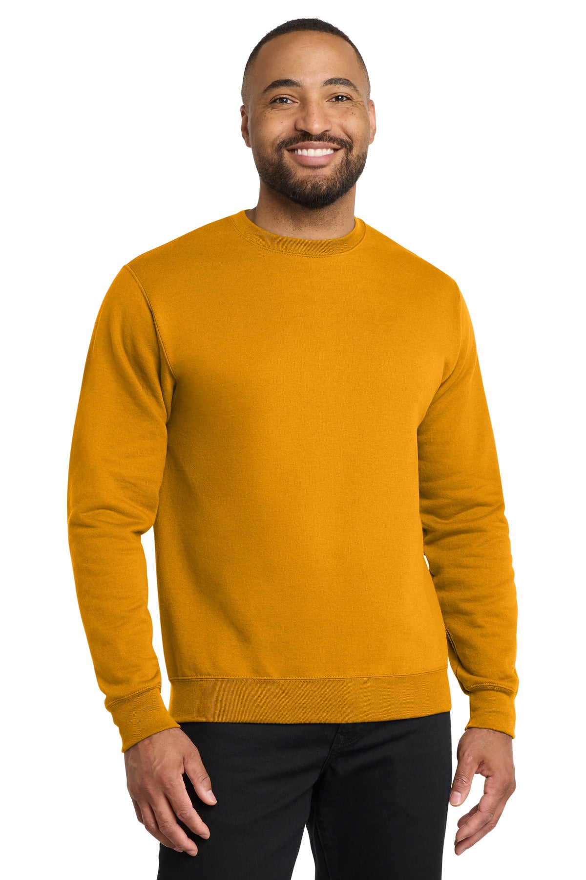 Port & Co Core Fleece Crewneck Sweatshirt. PC78 - Gold