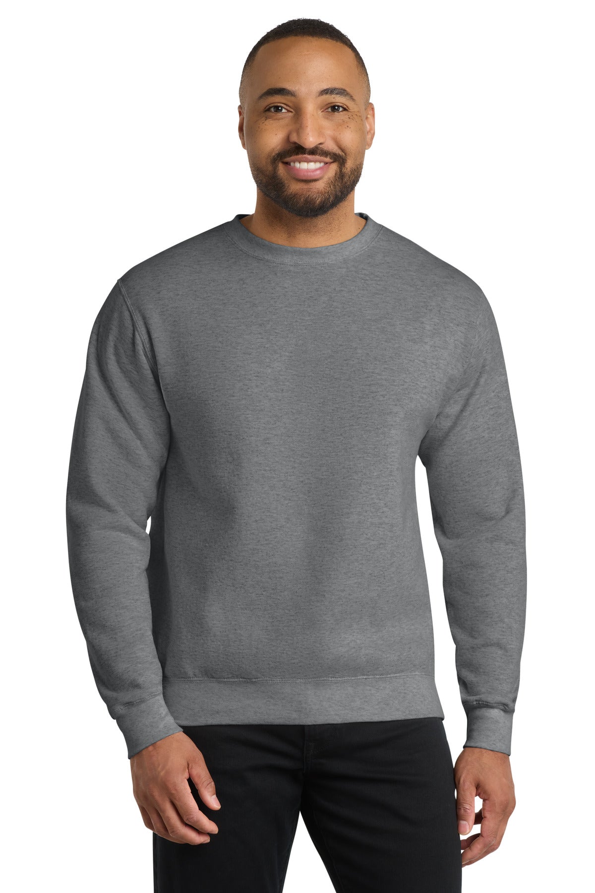 Port & Co Core Fleece Crewneck Sweatshirt. PC78 - Graphite Heather