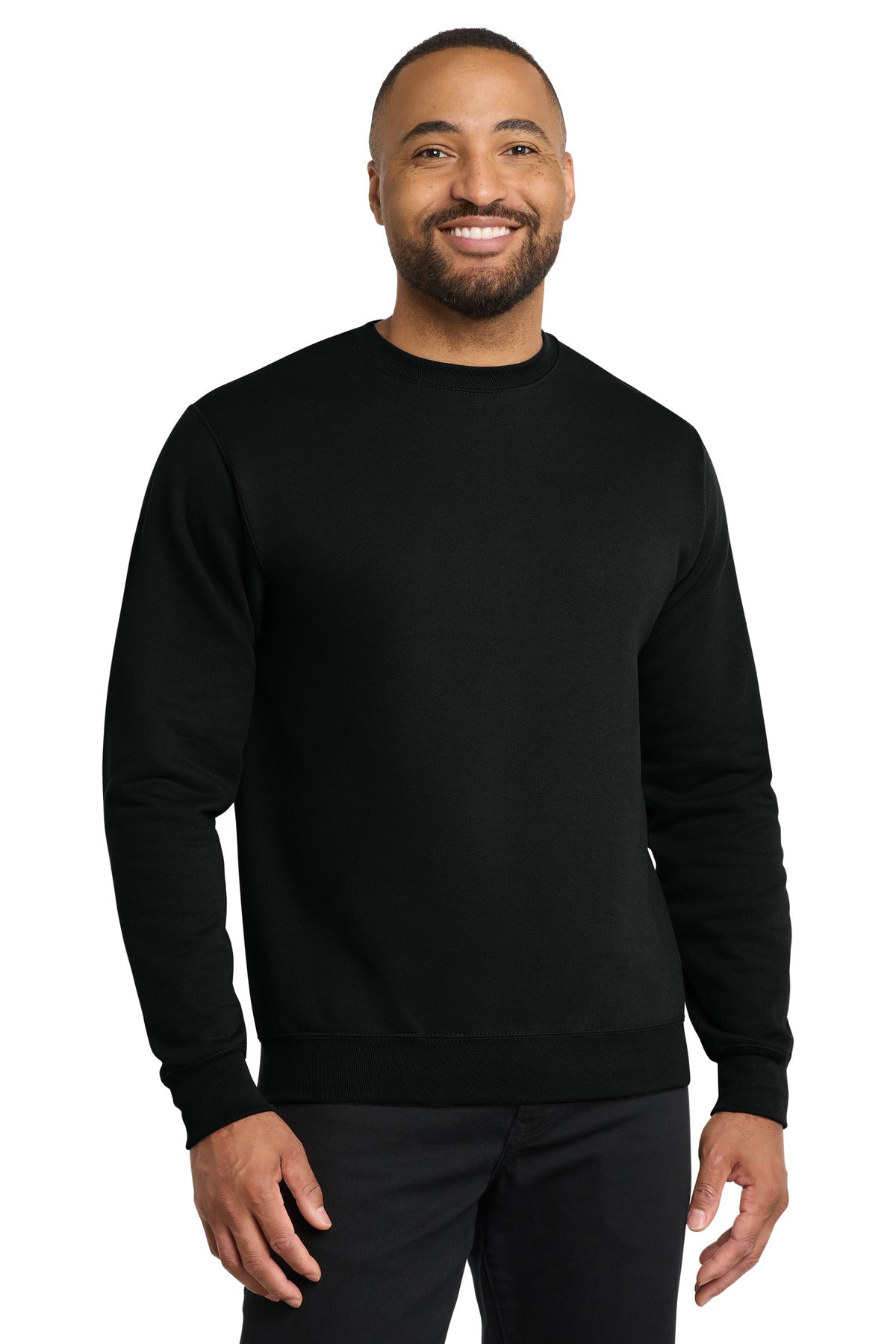 Port & Co Core Fleece Crewneck Sweatshirt. PC78 - Jet Black