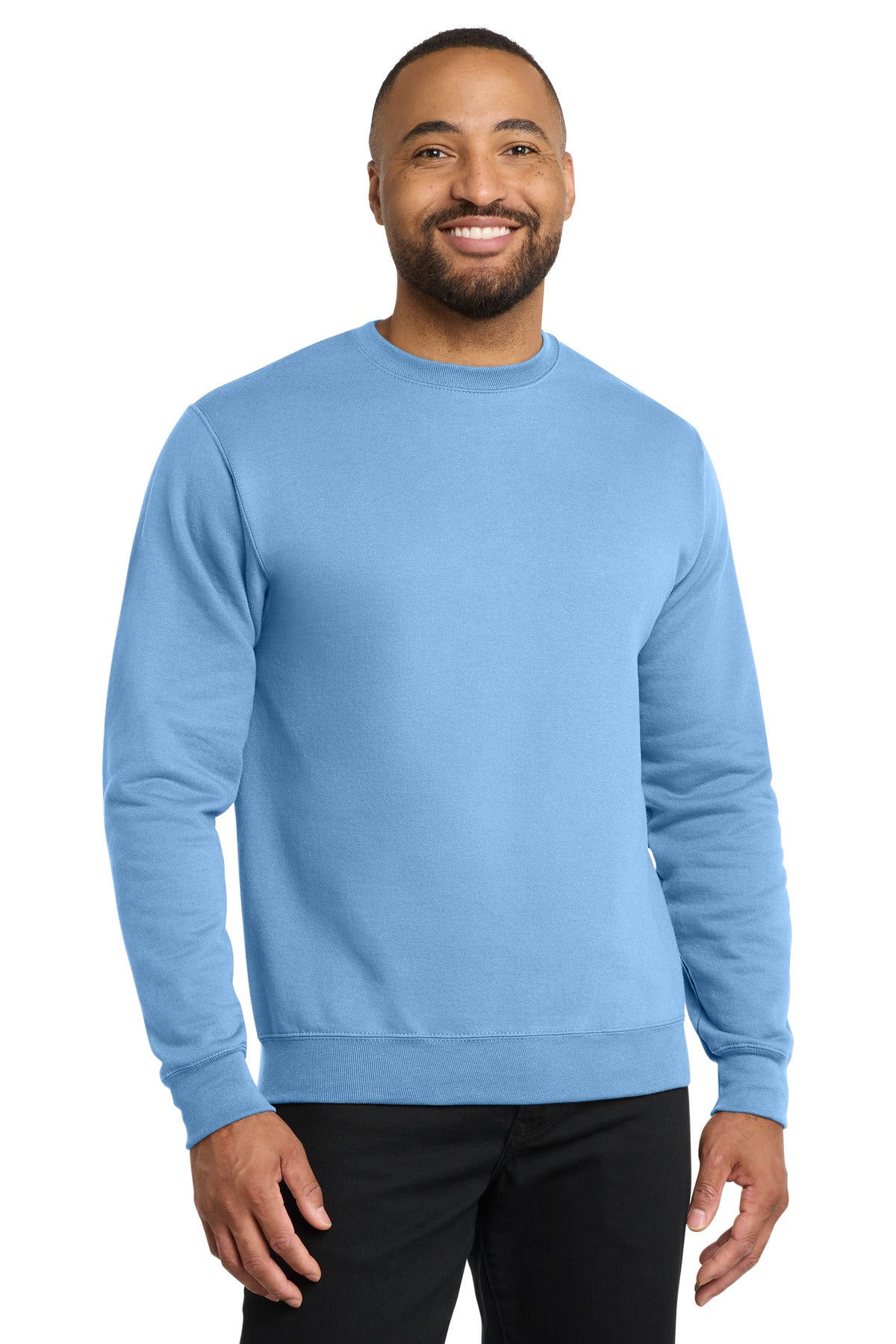 Port & Co Core Fleece Crewneck Sweatshirt. PC78 - Light Blue