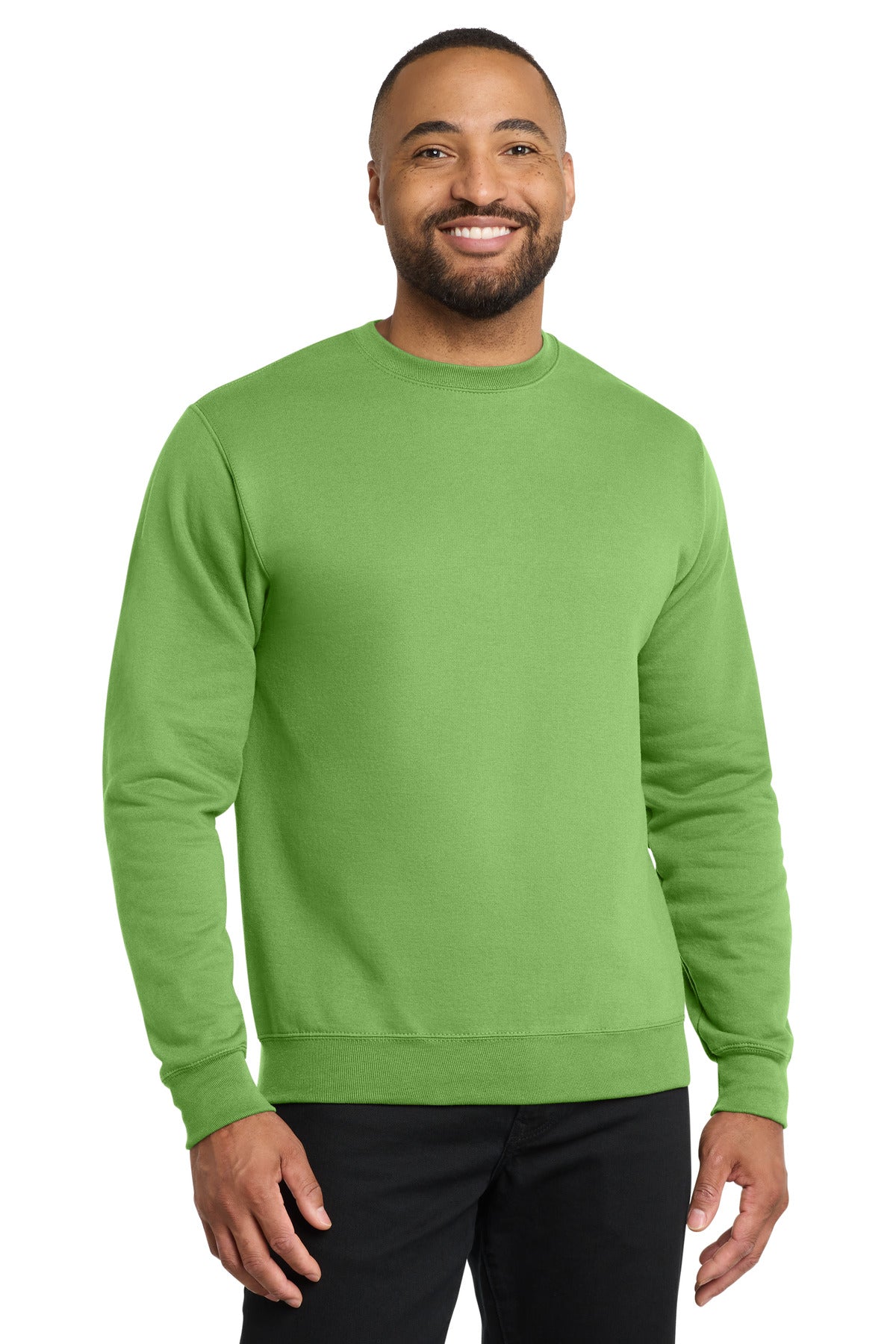Port & Co Core Fleece Crewneck Sweatshirt. PC78 - Lime