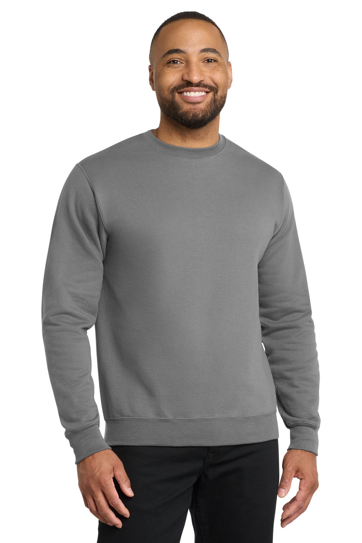 Port & Co Core Fleece Crewneck Sweatshirt. PC78 - Medium Grey