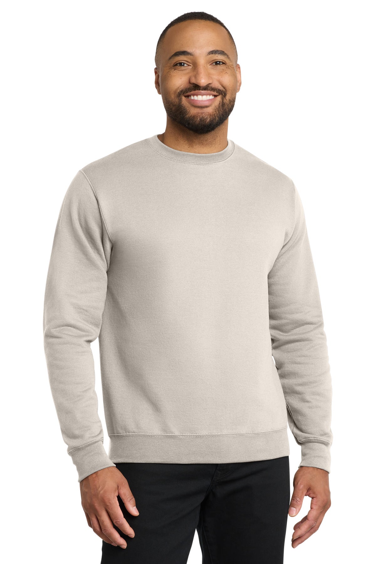 Port & Co Core Fleece Crewneck Sweatshirt. PC78 - Natural