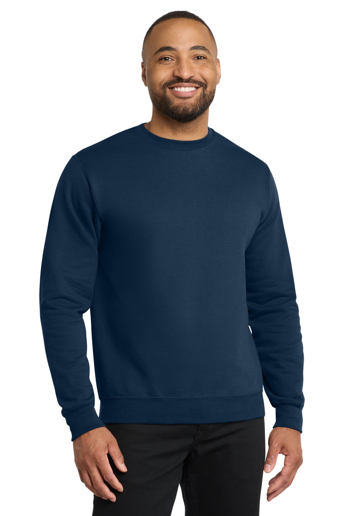 Port & Co Core Fleece Crewneck Sweatshirt. PC78 - Navy