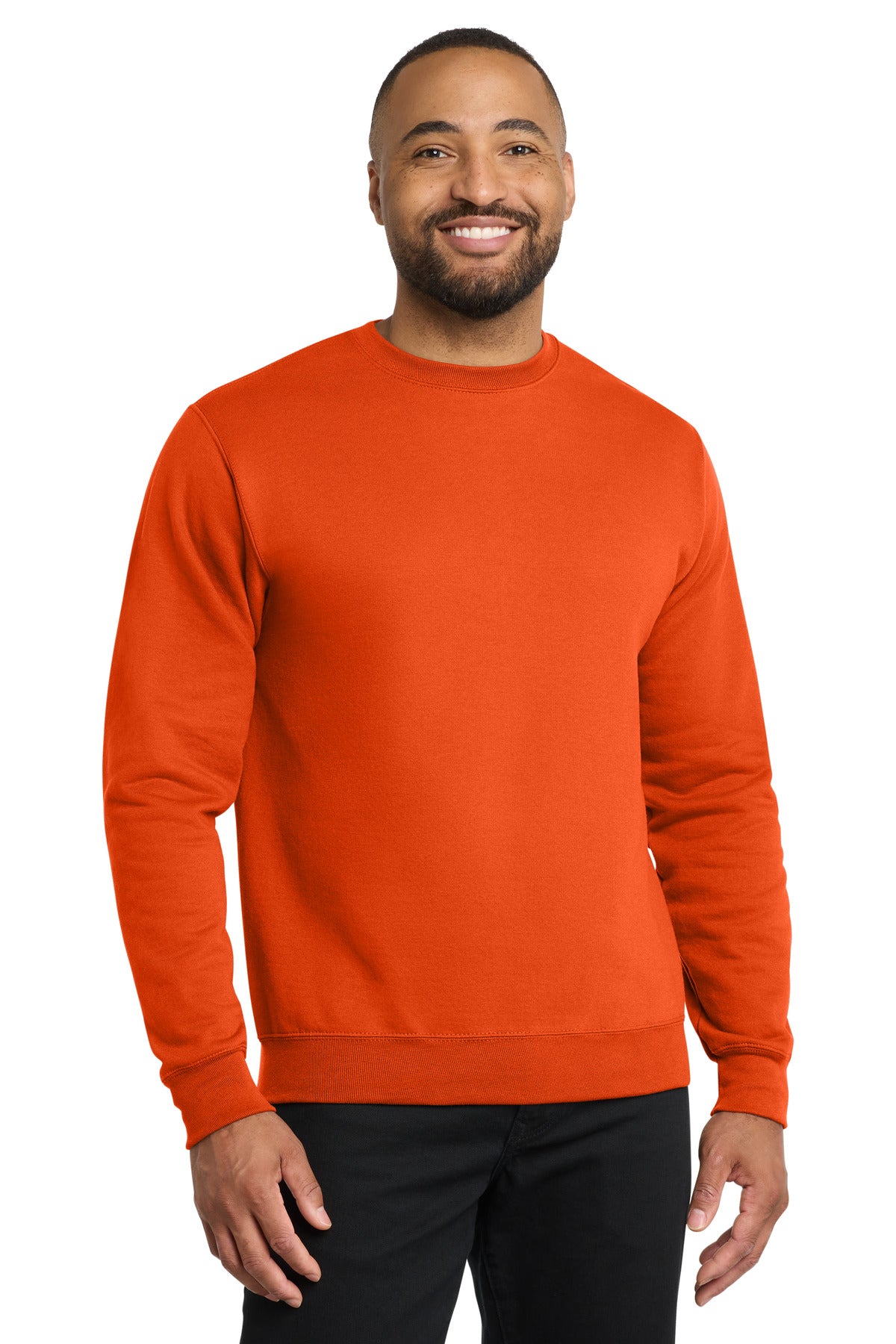 Port & Co Core Fleece Crewneck Sweatshirt. PC78 - Orange