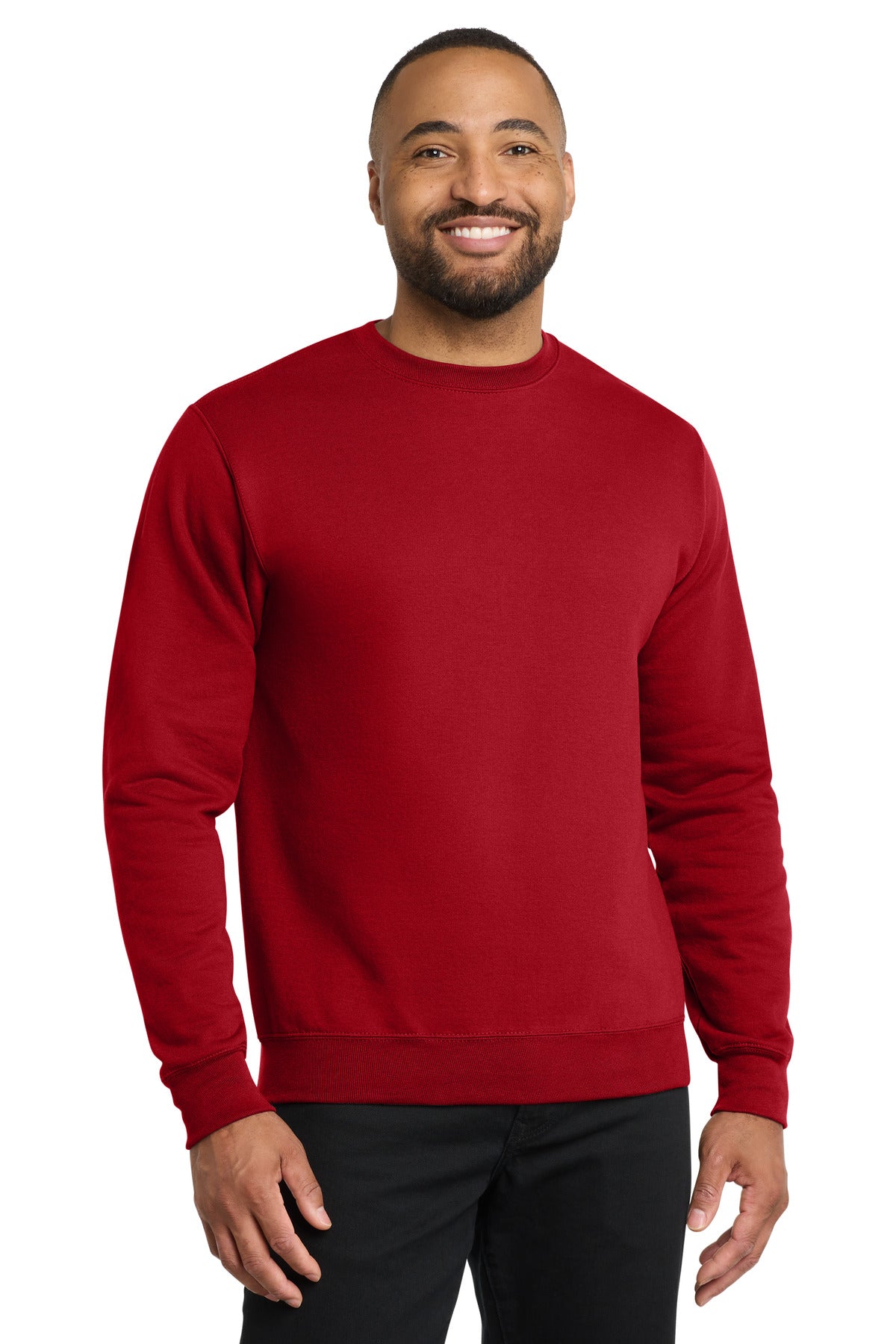Port & Co Core Fleece Crewneck Sweatshirt. PC78 - Red