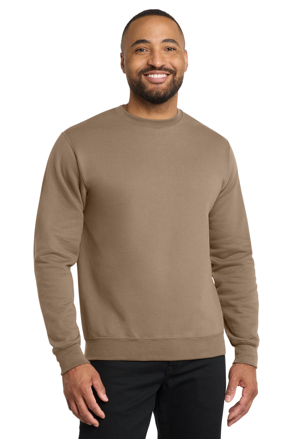 Port & Co Core Fleece Crewneck Sweatshirt. PC78 - Sand