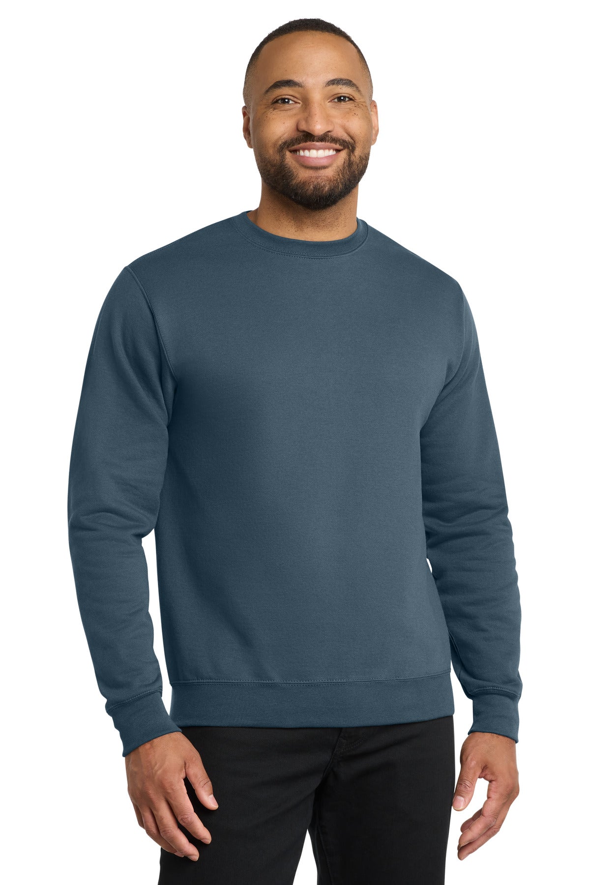 Port & Co Core Fleece Crewneck Sweatshirt. PC78 - Steel Blue