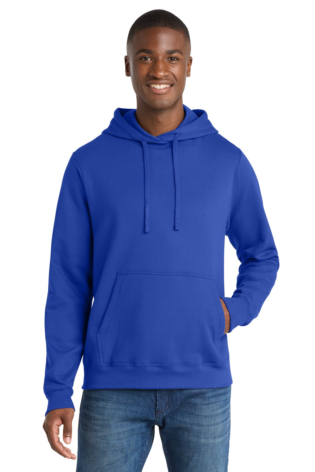 Port & Co Fan Favorite Fleece Pullover Hooded Sweatshirt. PC850H - True Royal