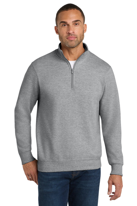 Port & Co Fan Favorite Fleece 1/4-Zip Pullover Sweatshirt. PC850Q - Athletic Heather