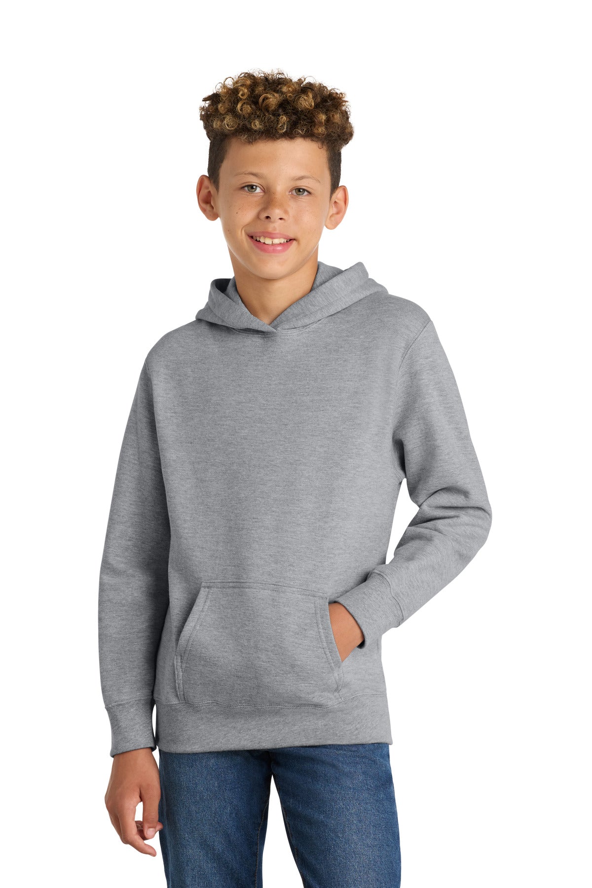Port & Co Youth Fan Favorite Fleece Pullover Hooded Sweatshirt