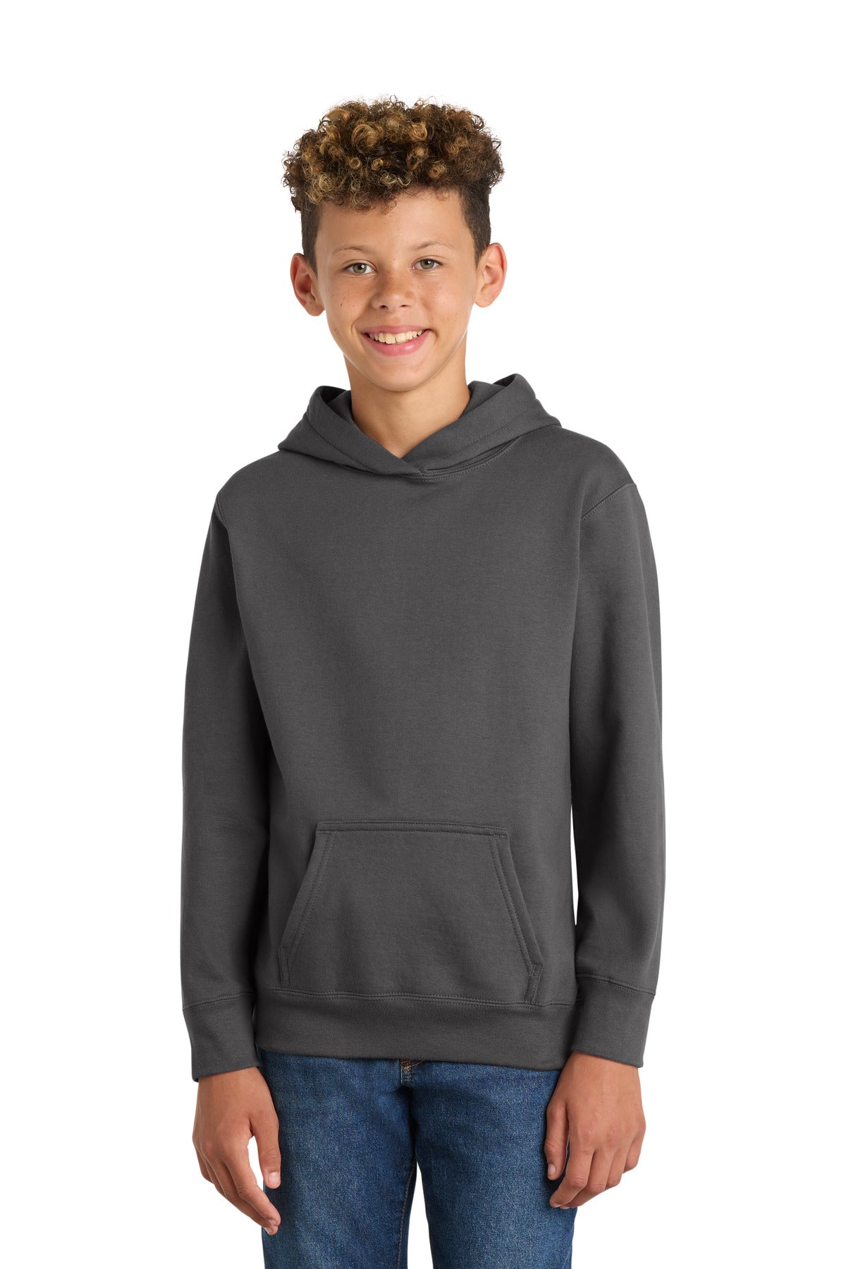 Port & Co Youth Fan Favorite Fleece Pullover Hooded Sweatshirt