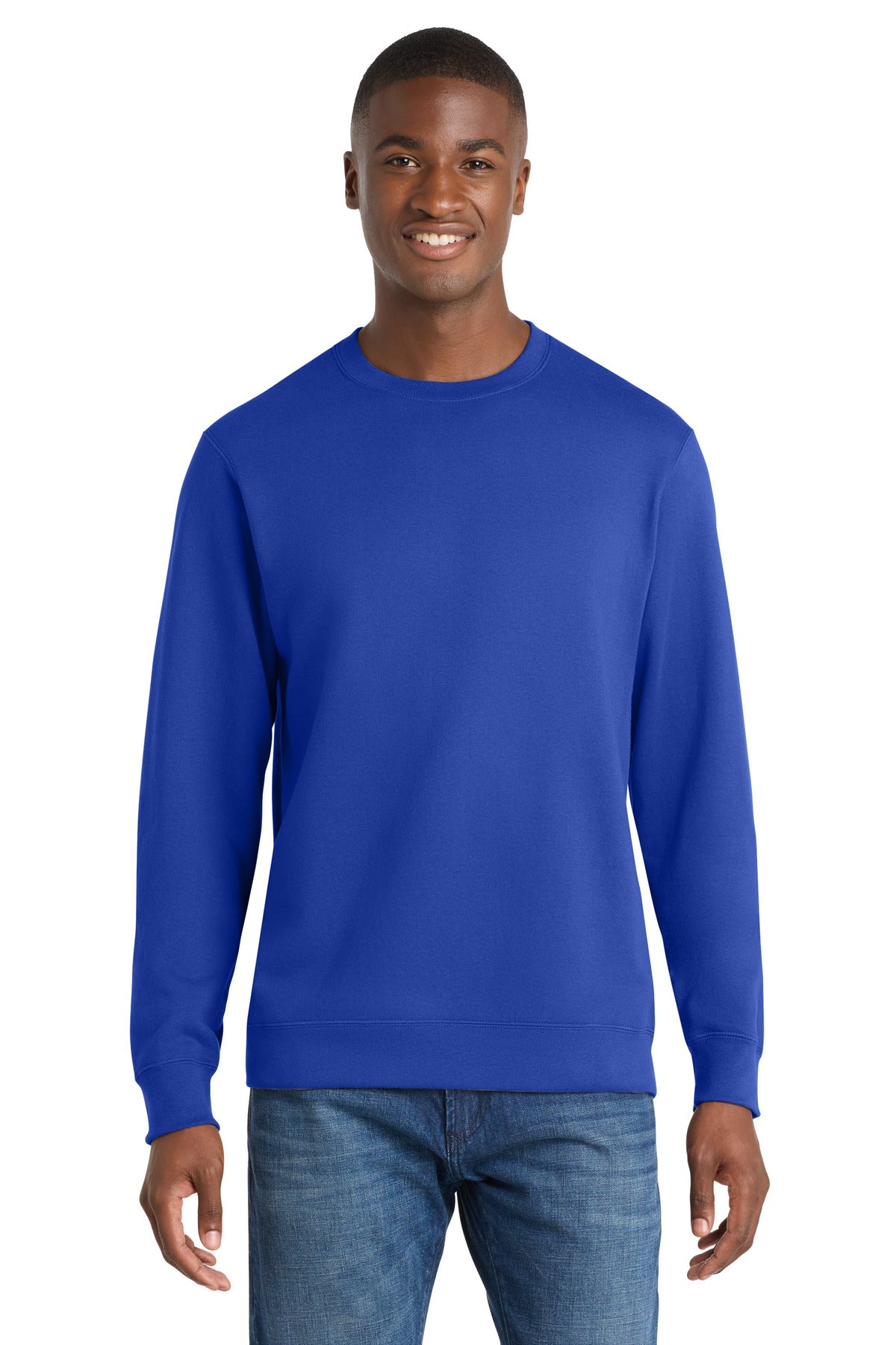 Port & Co Fan Favorite Fleece Crewneck Sweatshirt. PC850 - True Royal