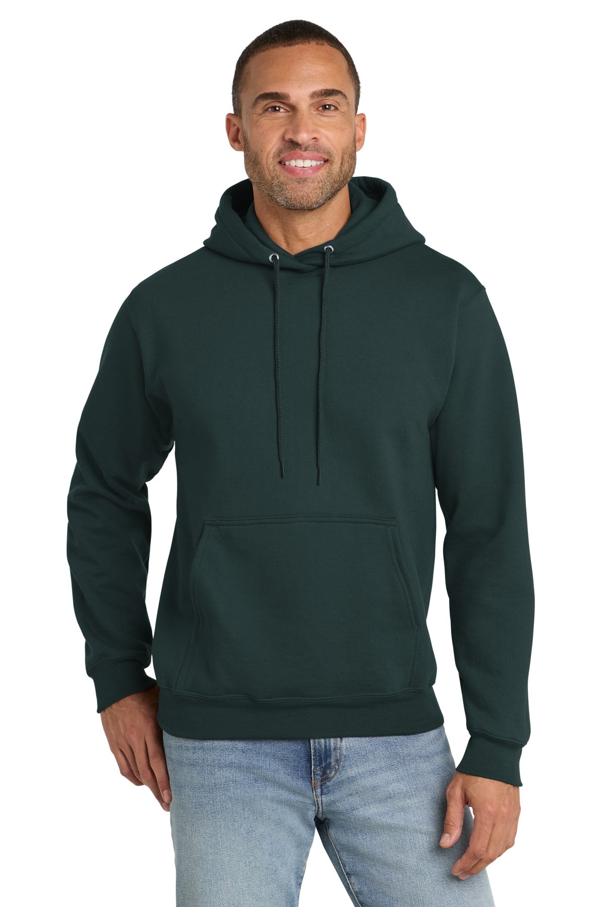 Port & Co Tall Essential Fleece Pullover Hooded Sweatshirt. PC90HT - Dark Green