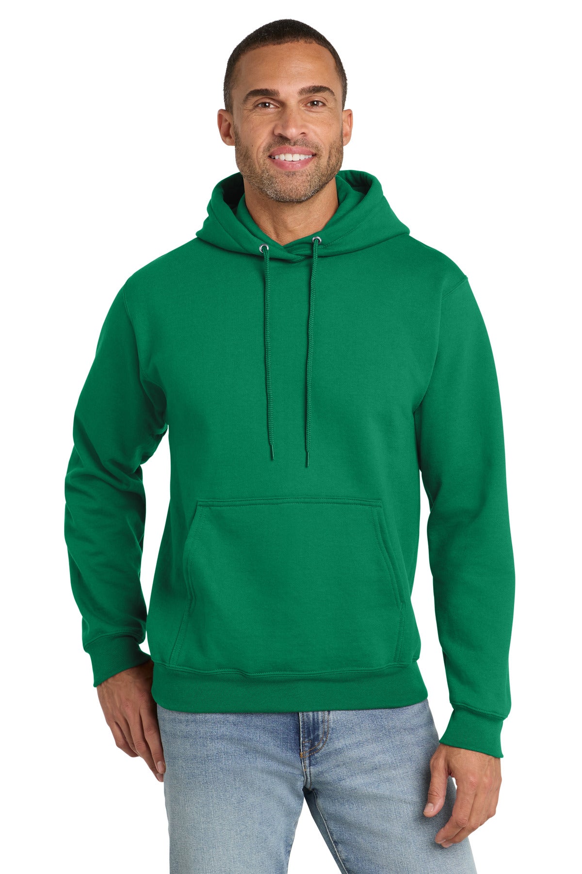 Port & Co Essential Fleece Pullover Hooded Sweatshirt.  PC90H - Kelly Green