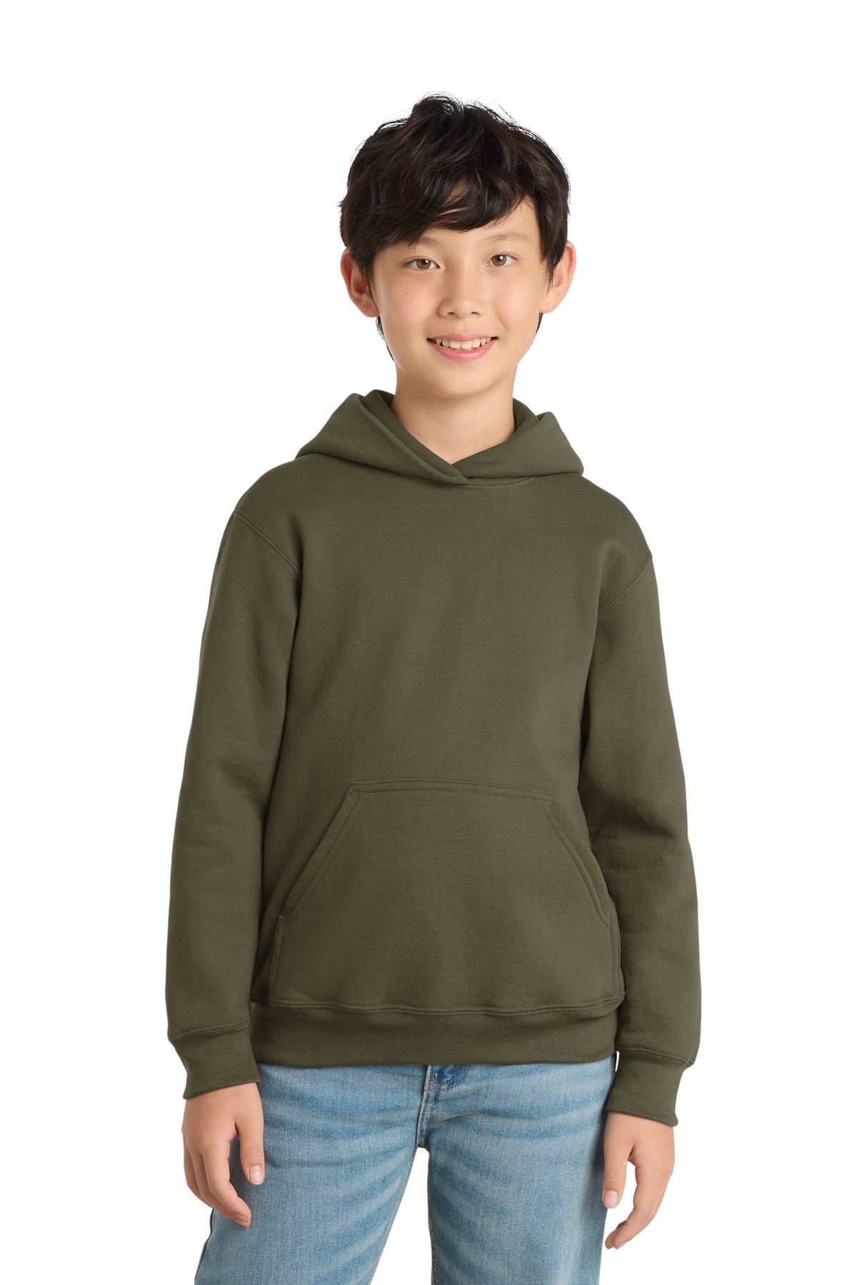 Port & Co Youth Core Fleece Pullover Hooded Sweatshirt