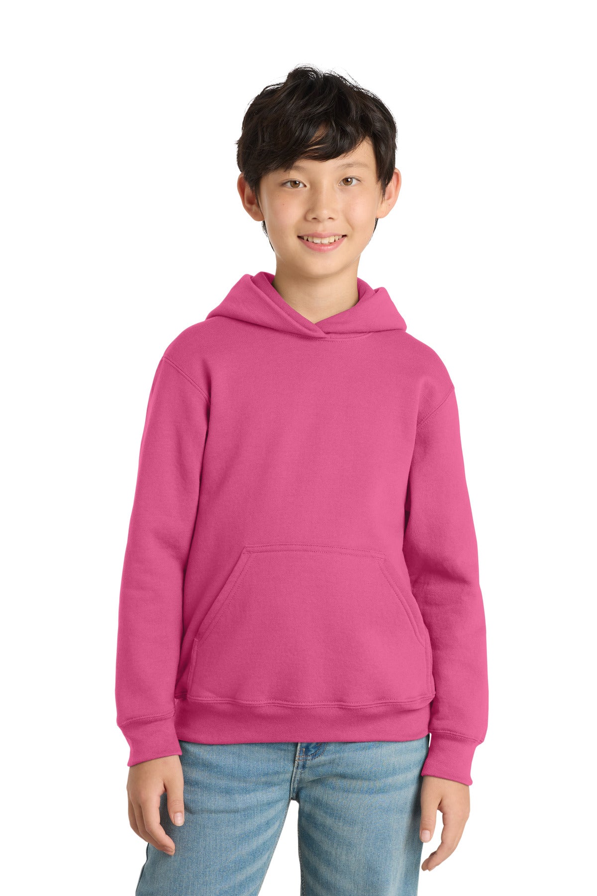 Port & Co Youth Core Fleece Pullover Hooded Sweatshirt