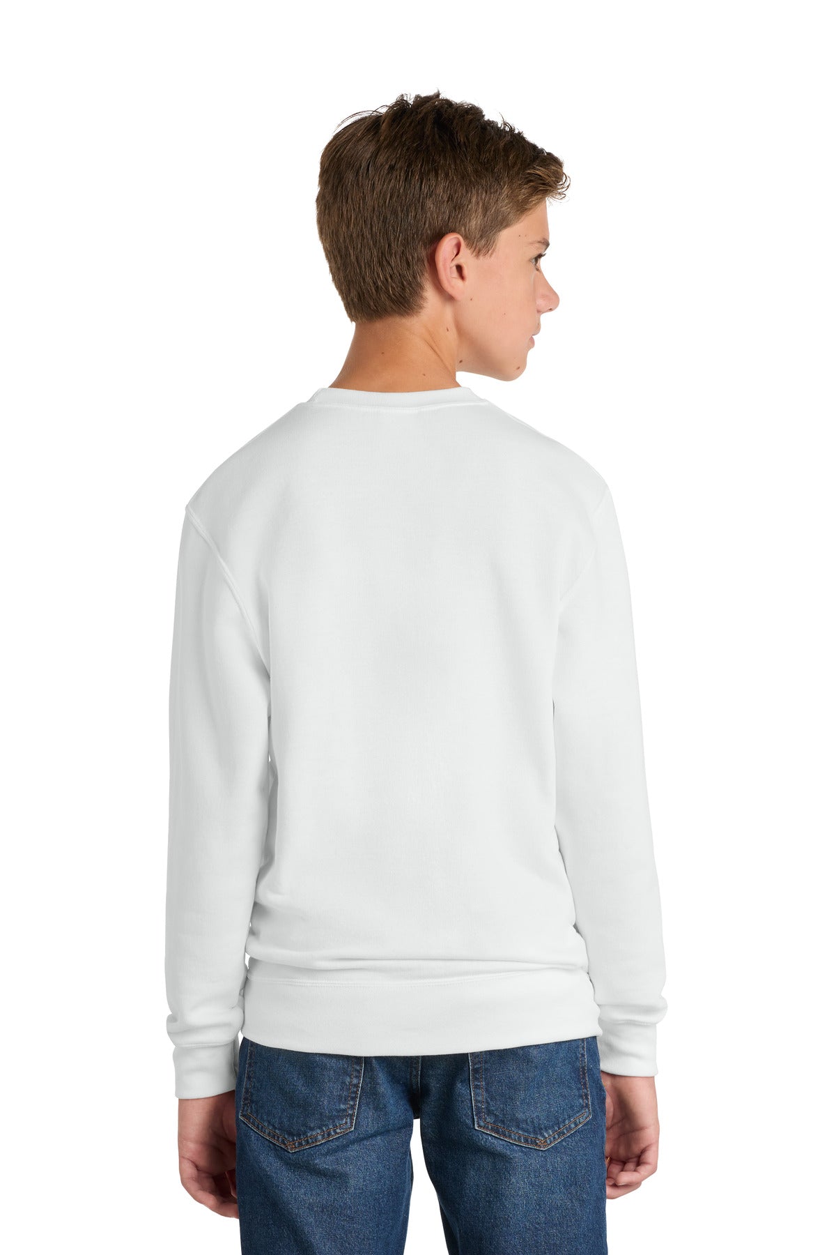 Port & Co Youth Core Fleece Crewneck Sweatshirt.  PC90Y