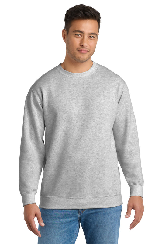 Port & Co Essential Fleece Crewneck Sweatshirt.  PC90 - Ash