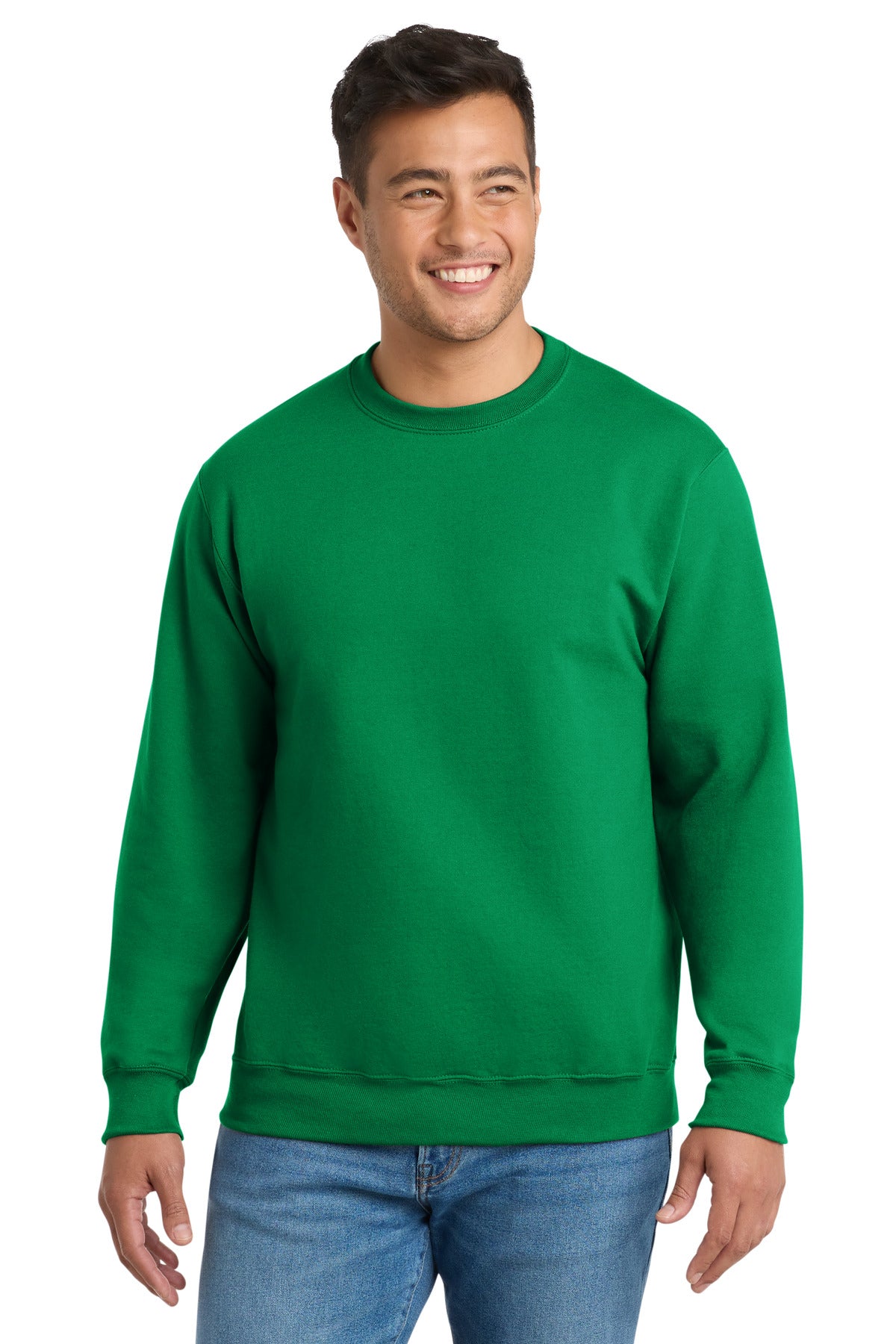 Port & Co Essential Fleece Crewneck Sweatshirt.  PC90 - Kelly