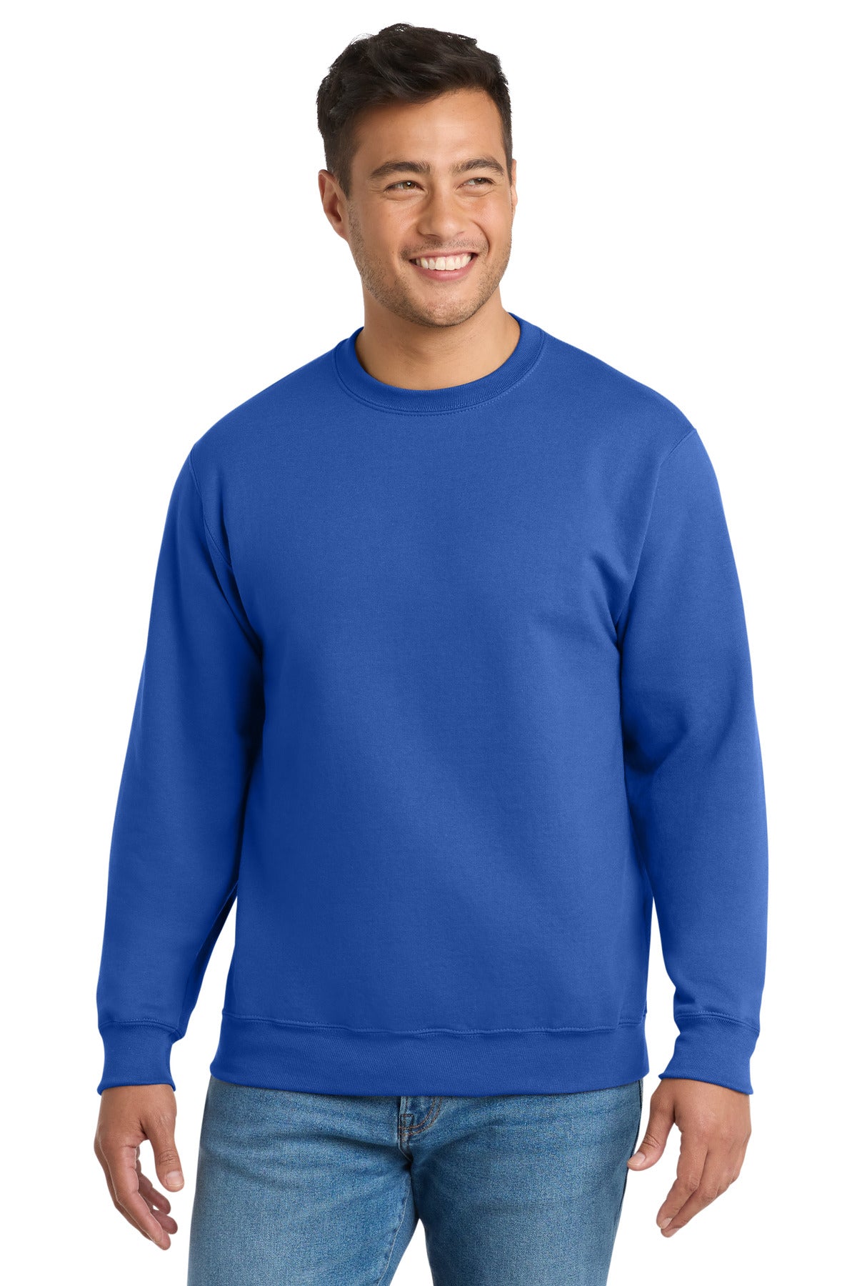 Port & Co Essential Fleece Crewneck Sweatshirt.  PC90 - Royal