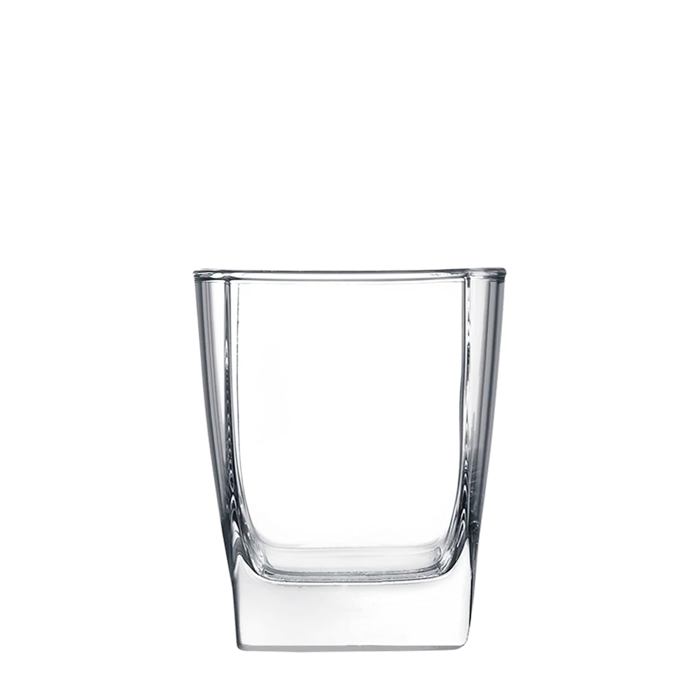 Polar Camel 12 oz Square Double Old Fashioned Glass - Clear