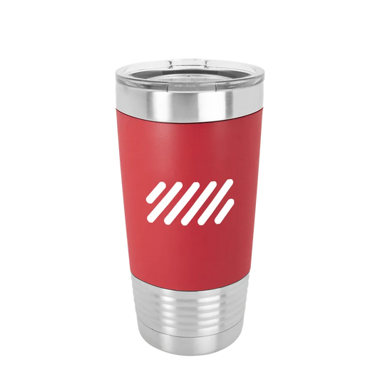 Polar Camel 20 oz Tumbler with Silicone Grip & Clear Lid