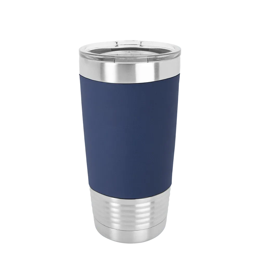 Polar Camel 20 oz Tumbler with Silicone Grip & Clear Lid