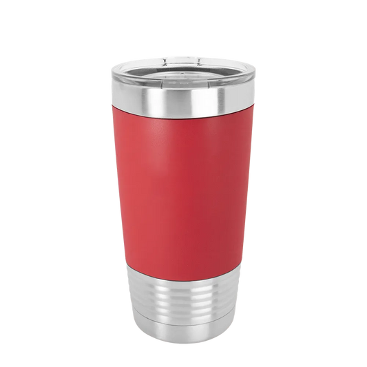 Polar Camel 20 oz Tumbler with Silicone Grip & Clear Lid
