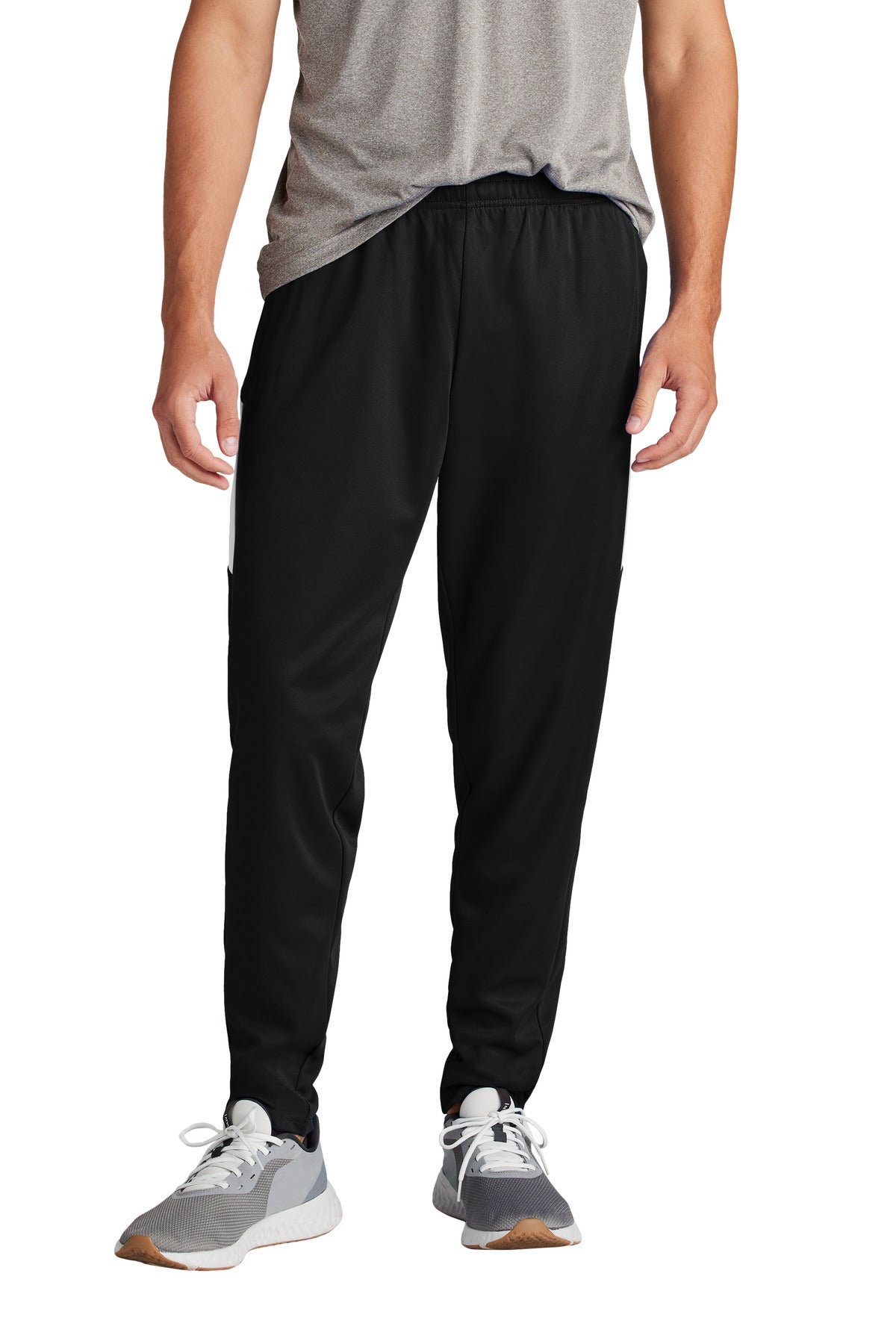 Sport-Tek Travel Pant PST800 - Black/ White