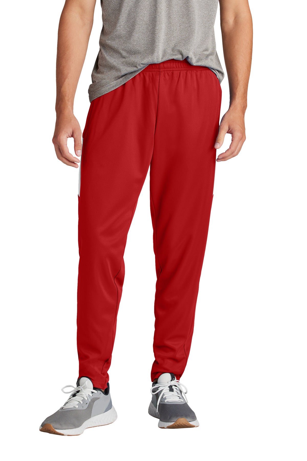 Sport-Tek Travel Pant PST800 - Deep Red/ White