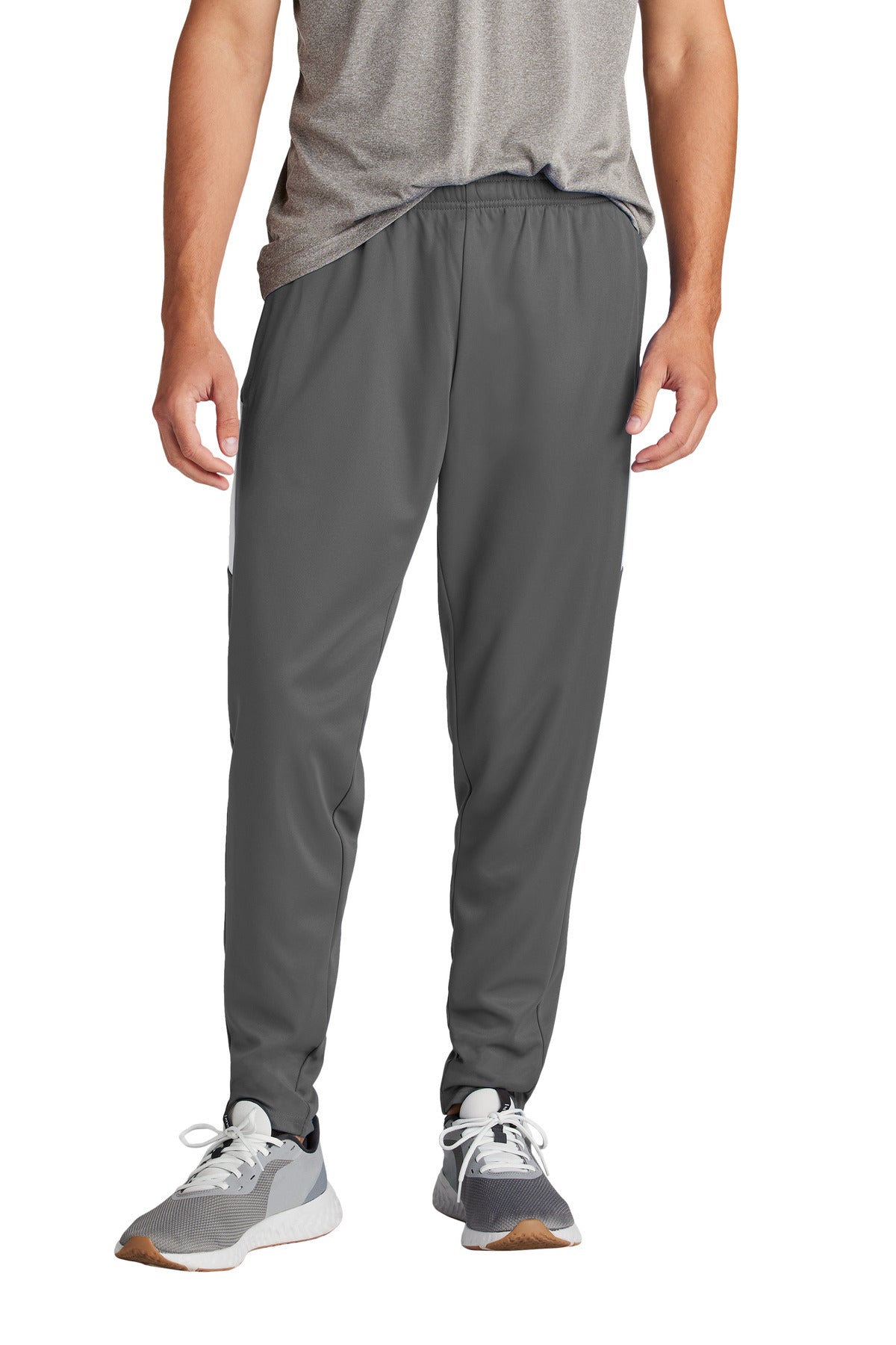Sport-Tek Travel Pant PST800 - Iron Grey/ White