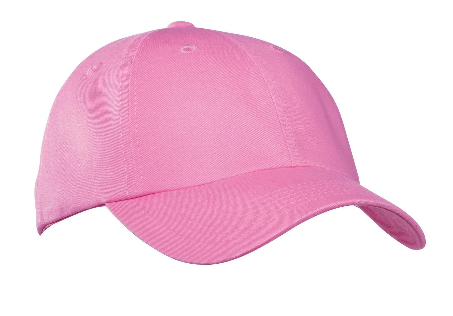 Port Authority Garment-Washed Cap.  PWU - Bright Pink